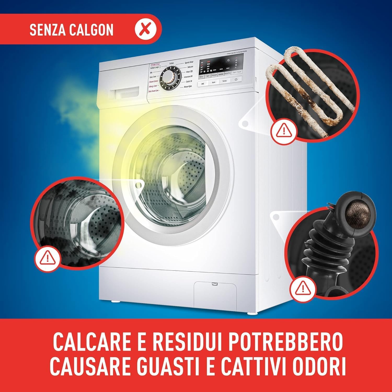 Thumbnail 6 de Calgon Power Polvere Anticalcare Lavatrice 4 in 1 — 14 confezioni da 900 g per protezione da calcare, sporco e cattivi odori