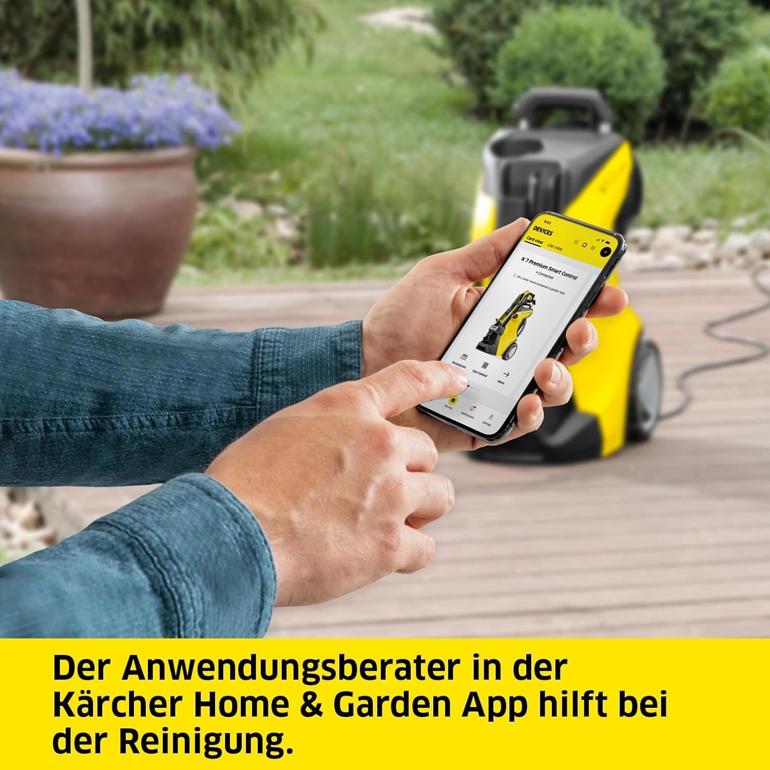 Detalle 2 de Kärcher Hochdruckreiniger K 4 Power Control (App-Unterstützung, Plug ’n’ Clean, G 160 Q Power Control-Pistole)