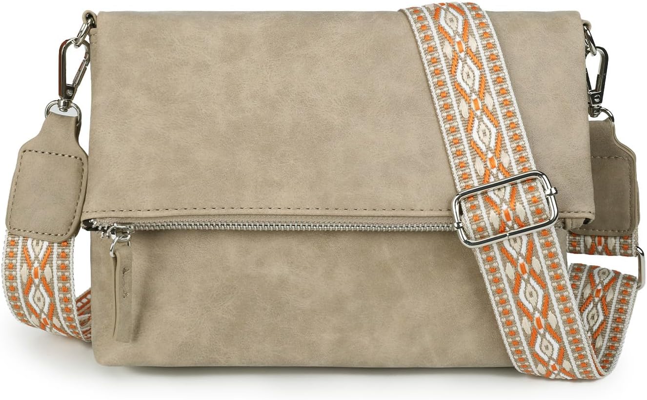 Thumbnail 6 de Gladdon Umhängetasche Damen – kompakte Crossbody mit Reißverschluss, PU-Leder