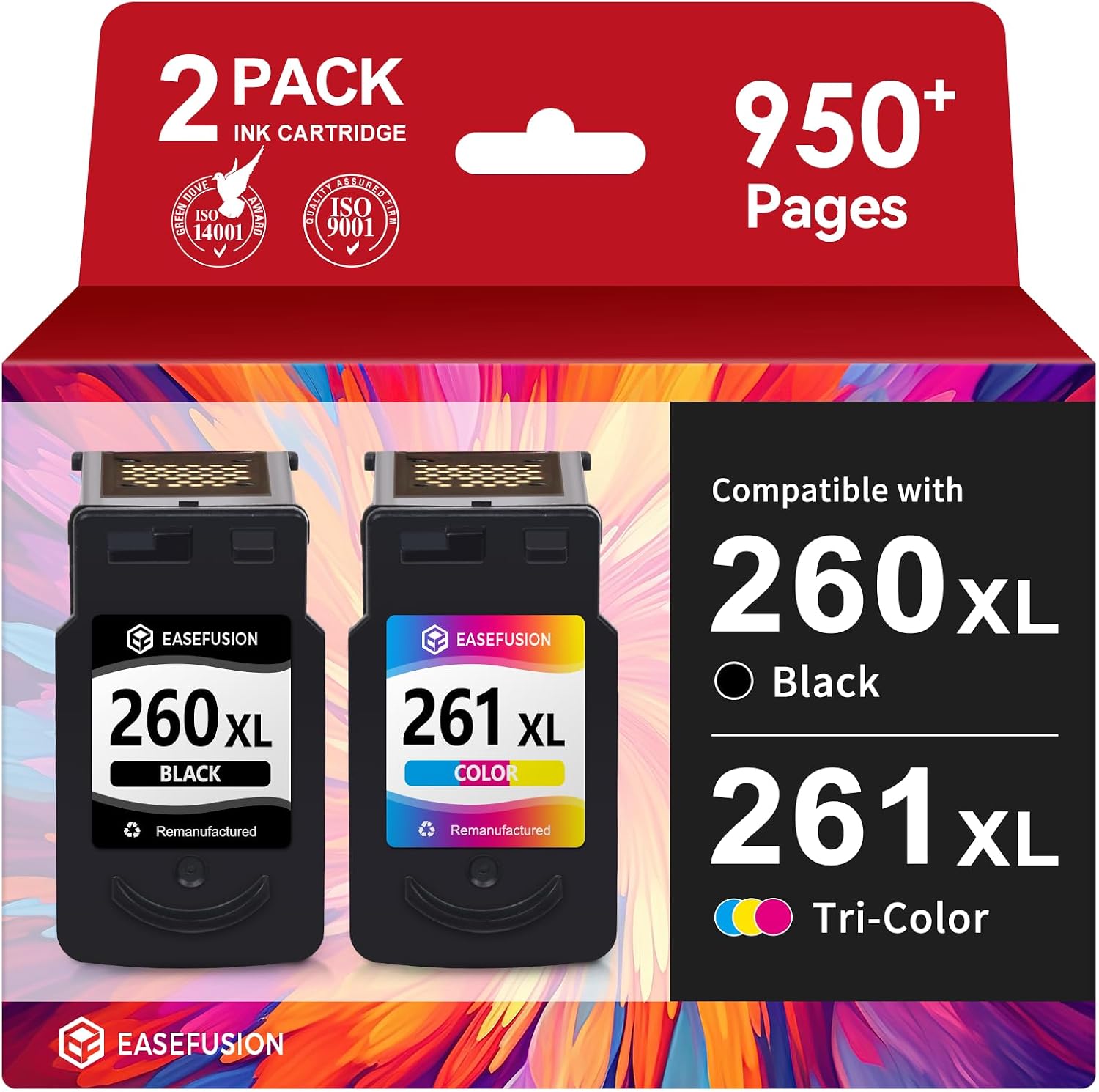 EaseFusion 260XL 261XL ink cartridges 400 🖨