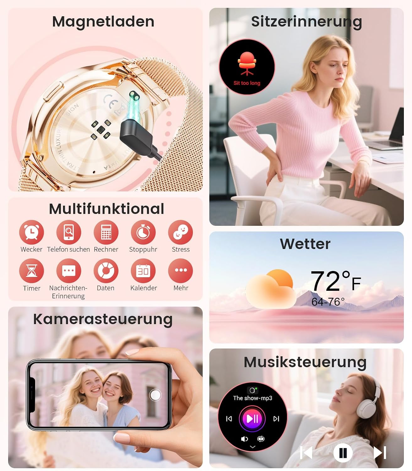 Detalle 2 de Smartwatch Damen 1,43 Zoll