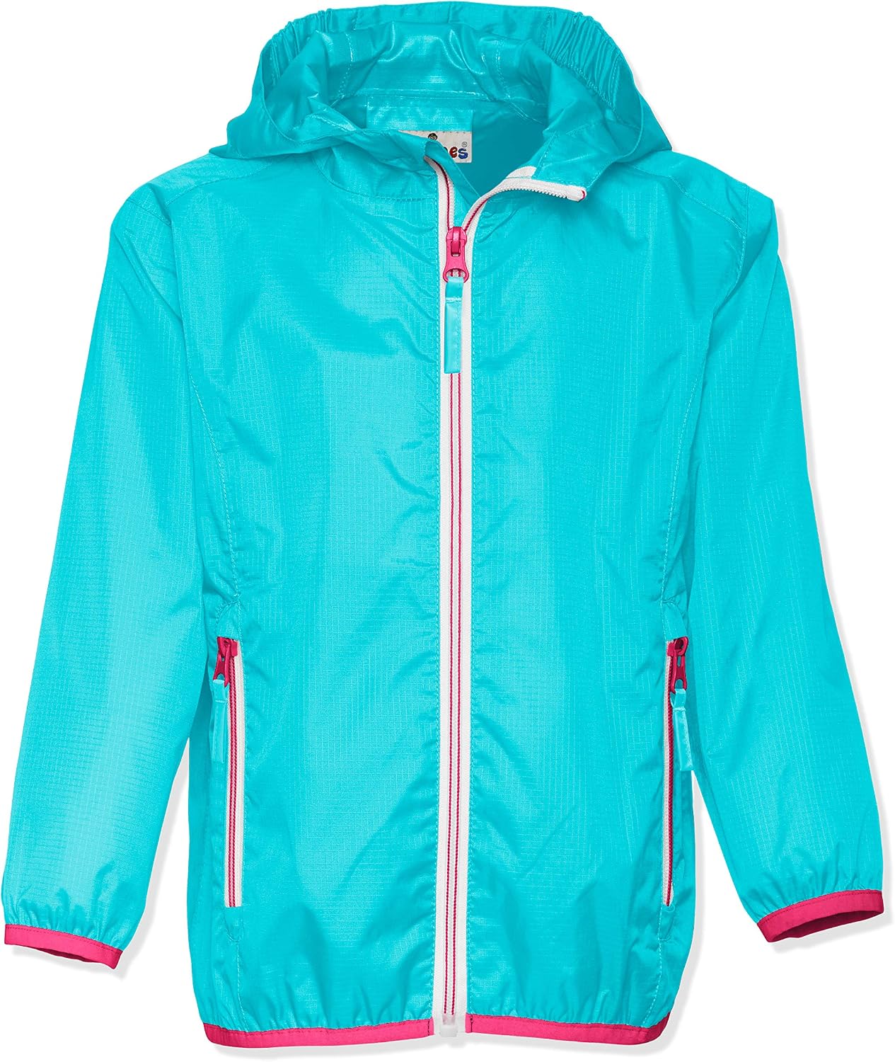 Detalle de Playshoes Unisex Kinder Faltbare Regen-Jacke – wasserdicht, mit getapnten Nähten und praktischem Faltrucksack