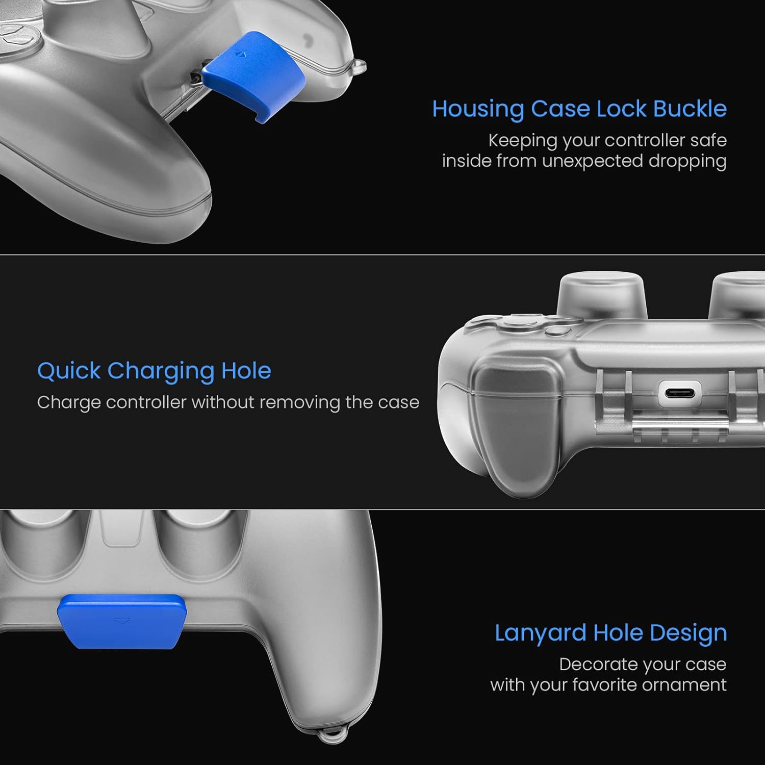 Thumbnail 5 de tomtoc Custodia rigida protettiva per controller PS5 DualSense (ultrasottile e compatta)