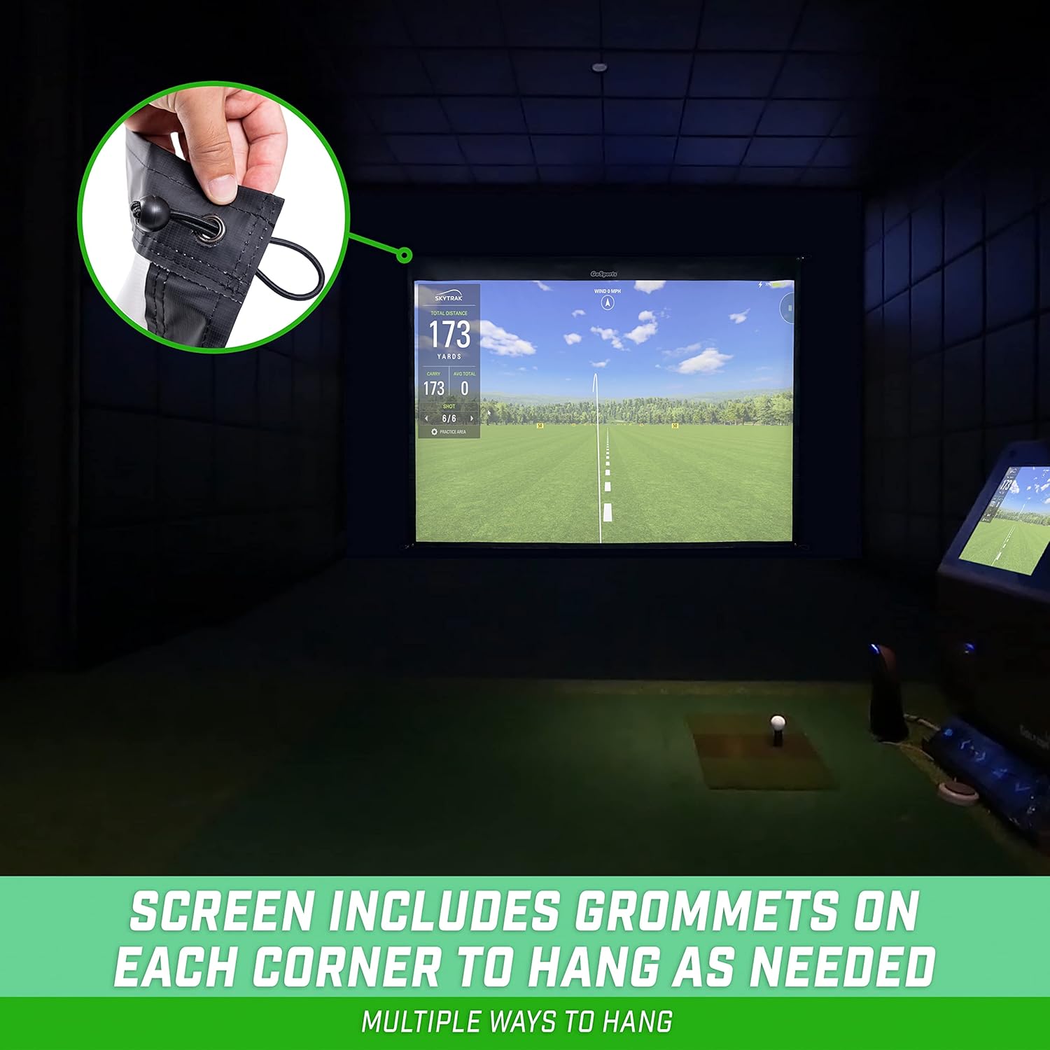 Detalle de GoSports Golf Simulator Impact Screen – Choose 6.5 ft x 7 ft or 9 ft x 7 ft