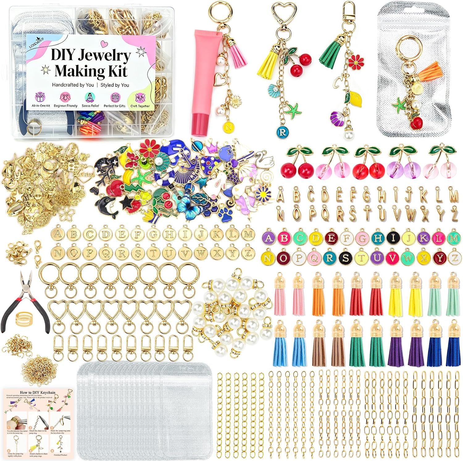 Thumbnail 6 de Keychain Making Kit, 440 Pieces