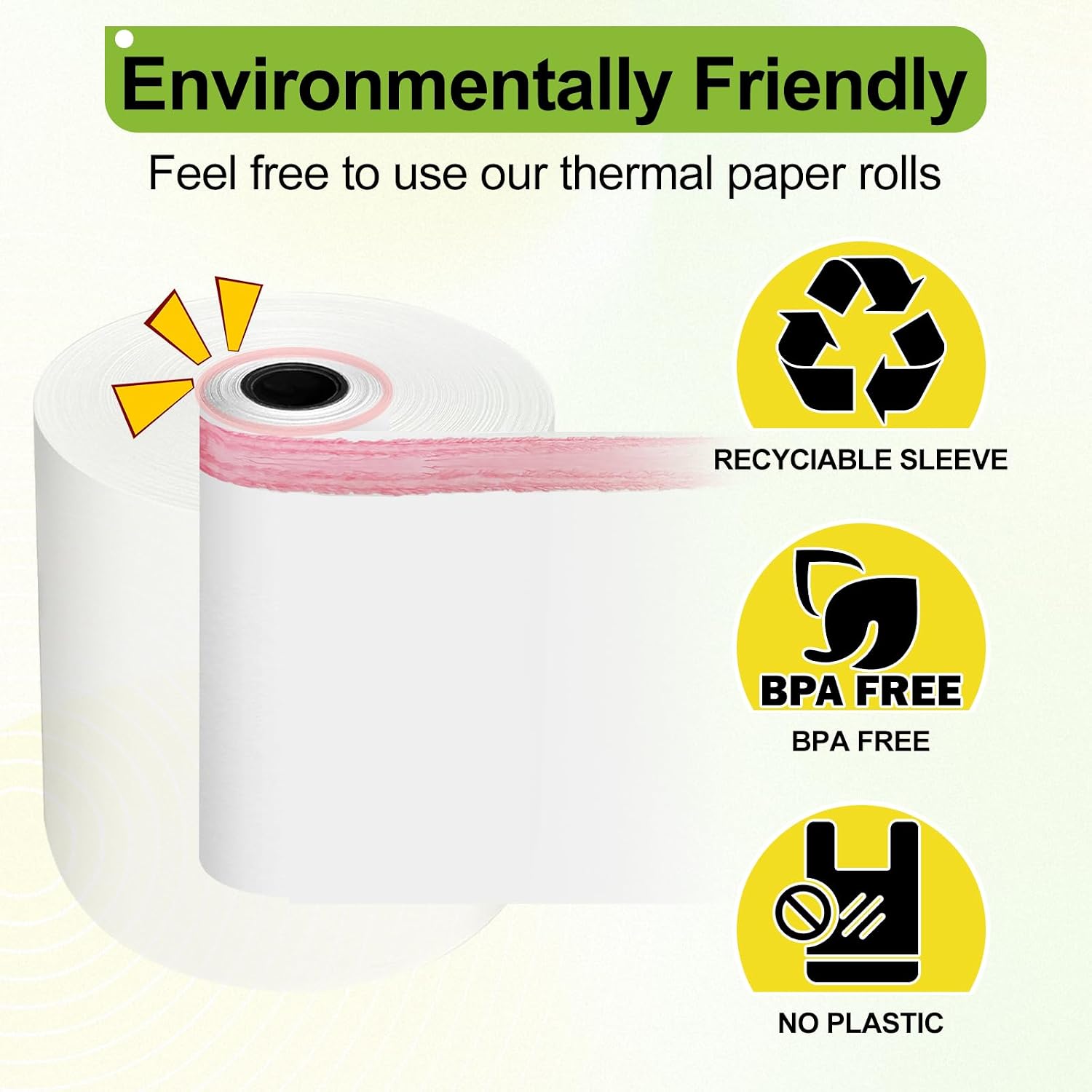 Thumbnail 5 de auriikoop Thermorollen 80 mm x 80 m x 12 mm (10 Stück) für Kassen & POS – Thermopapier mit recycelbarer Kartonhülse