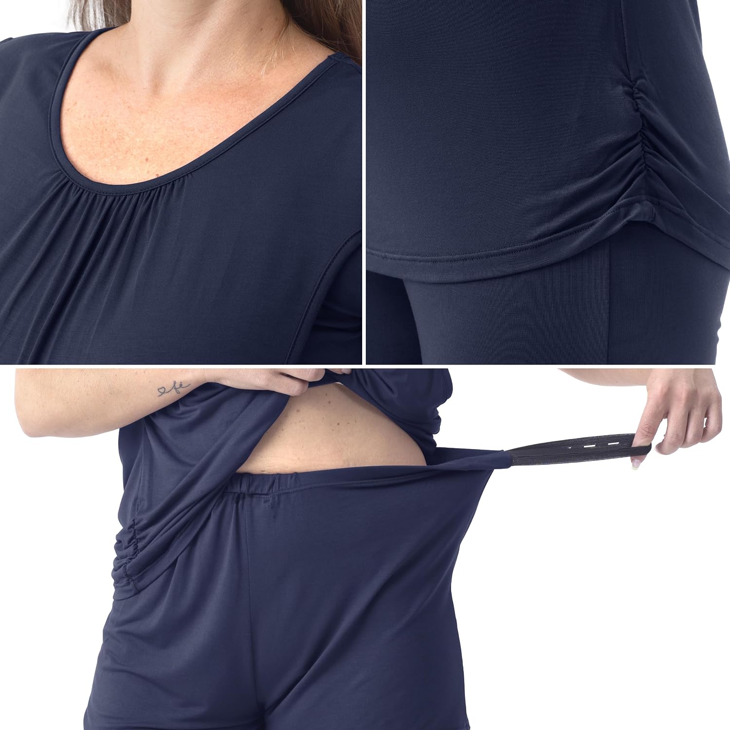 Thumbnail 5 de SUNNYBUY Damen Stillpyjama 3-teilig