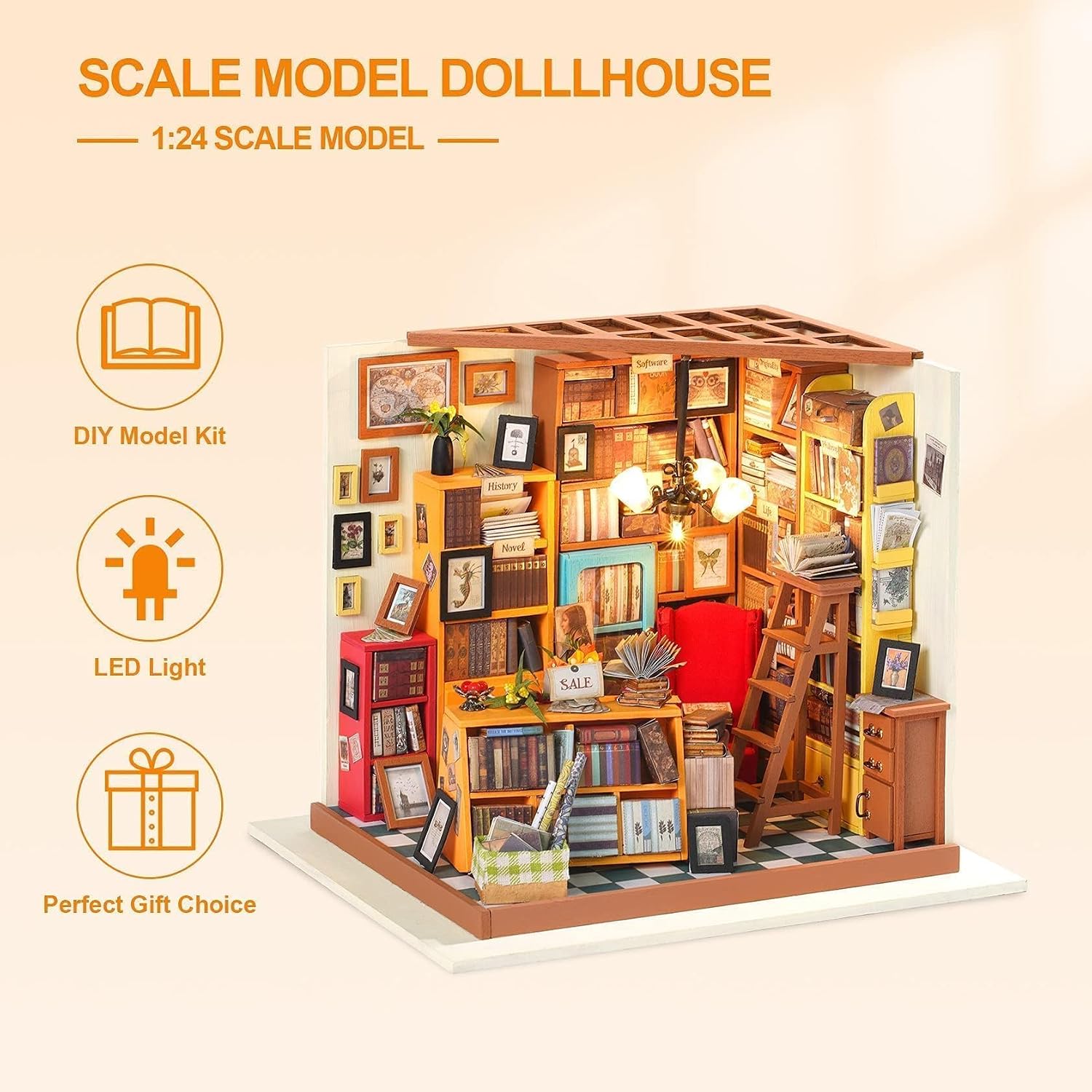 Thumbnail 2 de ROWOOD Kit fai da te per casa delle bambole in miniatura in legno