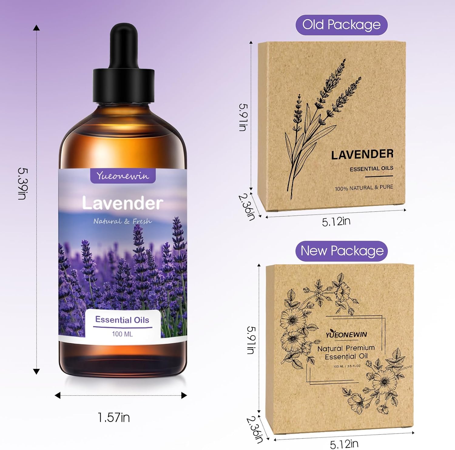 Detalle 2 de YUEONEW Olio di Lavanda 100 ml