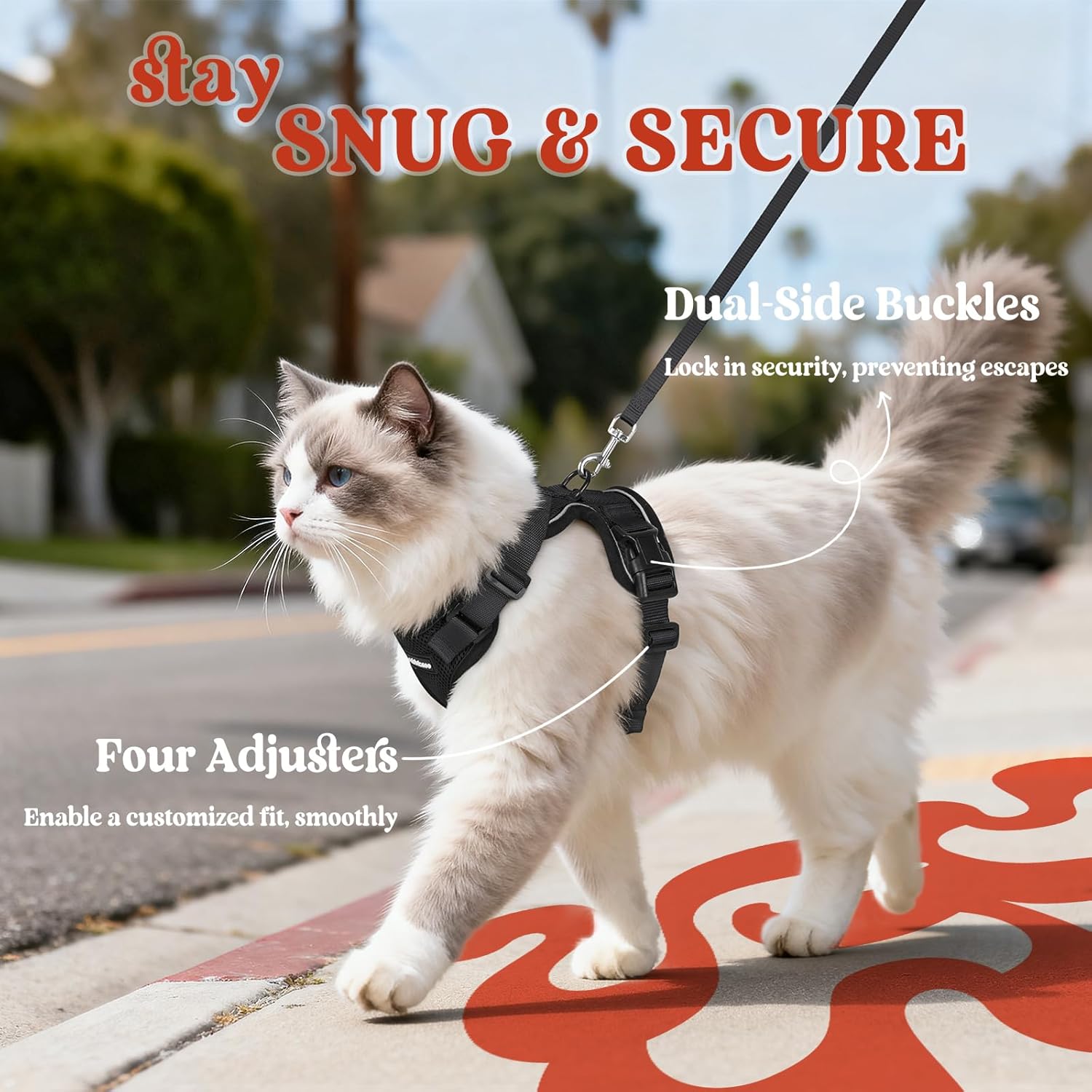 Thumbnail 5 de Rabbitgoo Cat Harness and Lead Set M