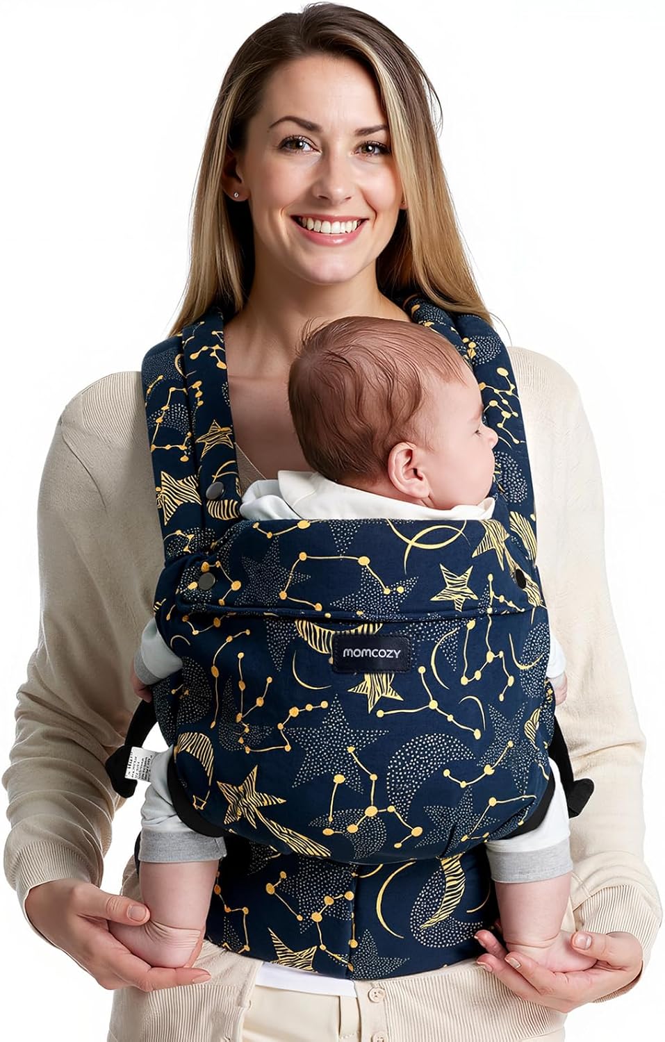 Thumbnail 6 de Momcozy Porte-bébé coton doux Noir 3–20 kg