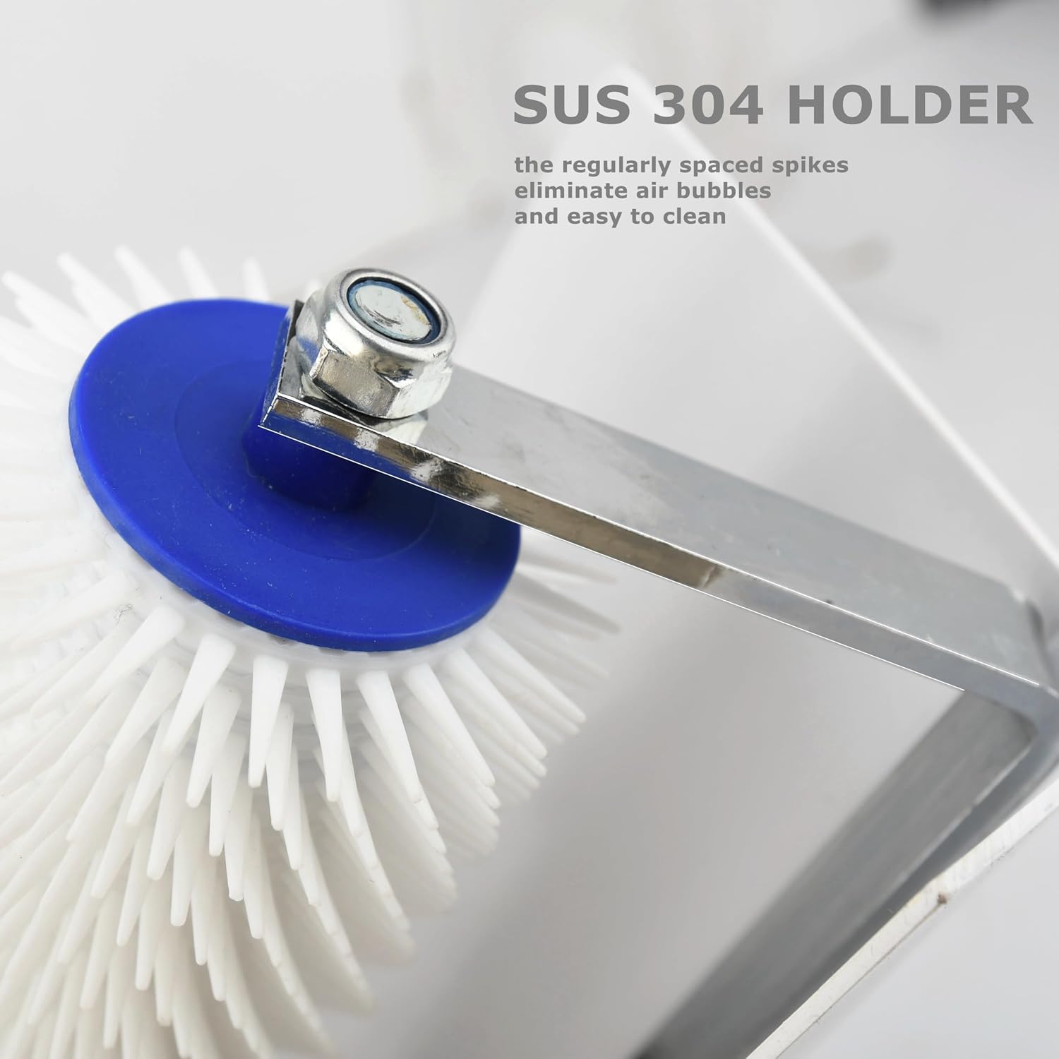 Detalle de Self-Levelling Cement Tool Kit: Stainless Steel, Spike Roller & Accessories
