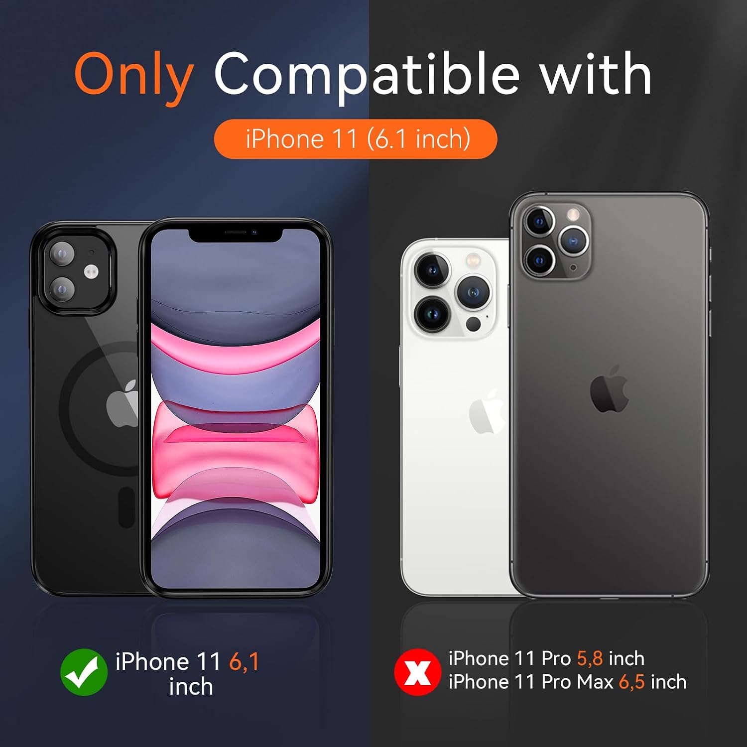 Detalle de iPhone 11 magnetic case with MagSafe