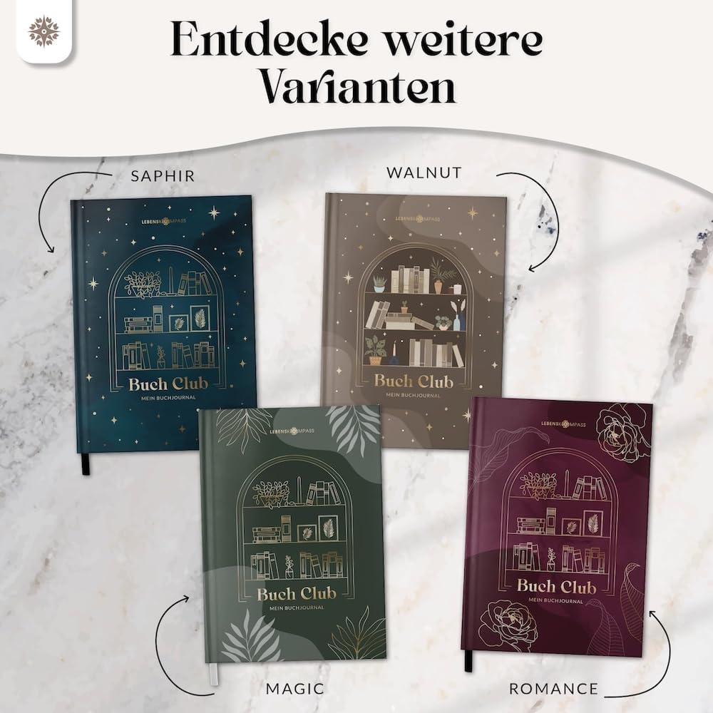 Thumbnail 5 de Lebenskompass Buchclub PEARL Lesetagebuch A5