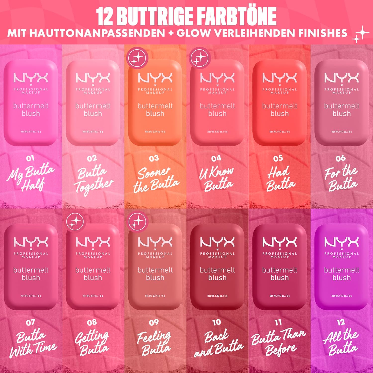 Thumbnail 6 de NYX Professional Makeup Buttermelt Blush in 06 For The Butta – cremige, einfach zu verblendende Rouge-Textur