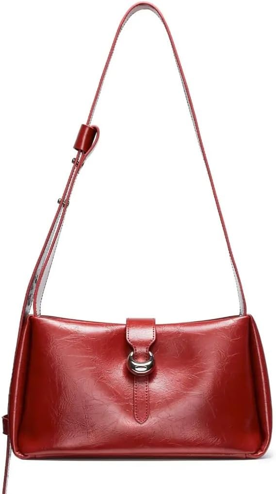 Thumbnail 6 de LA FESTIN Small Leather Shoulder Bag in Split Leather
