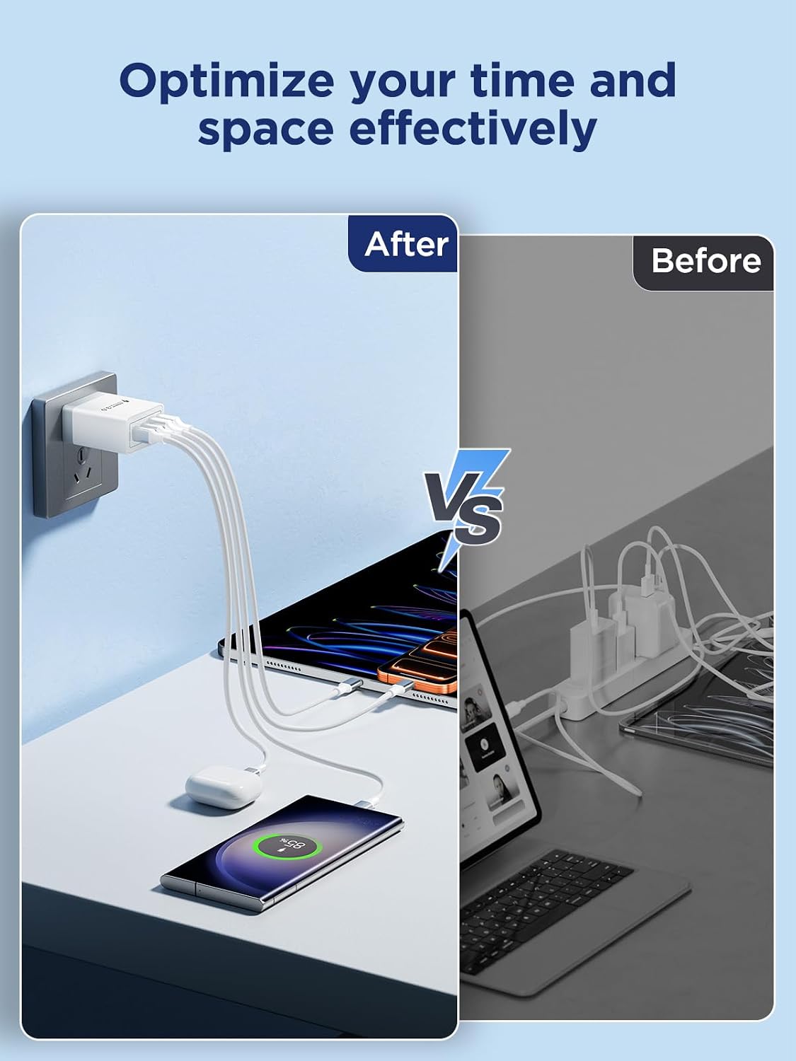 Thumbnail 6 de Aioneus RE-PD3504 40W USB Charger with Dual USB-C and USB-A Ports