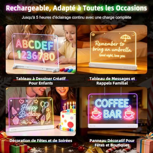 Thumbnail 2 de Awatty Tableau Lumineux LED Rechargeable – Planche à Dessin 16 pouces pour Enfants 4–12 ans
