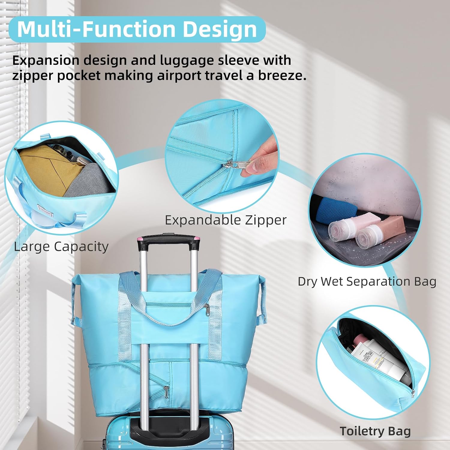 Thumbnail 5 de LARVENDER 20 Inch Carry-On Luggage Set