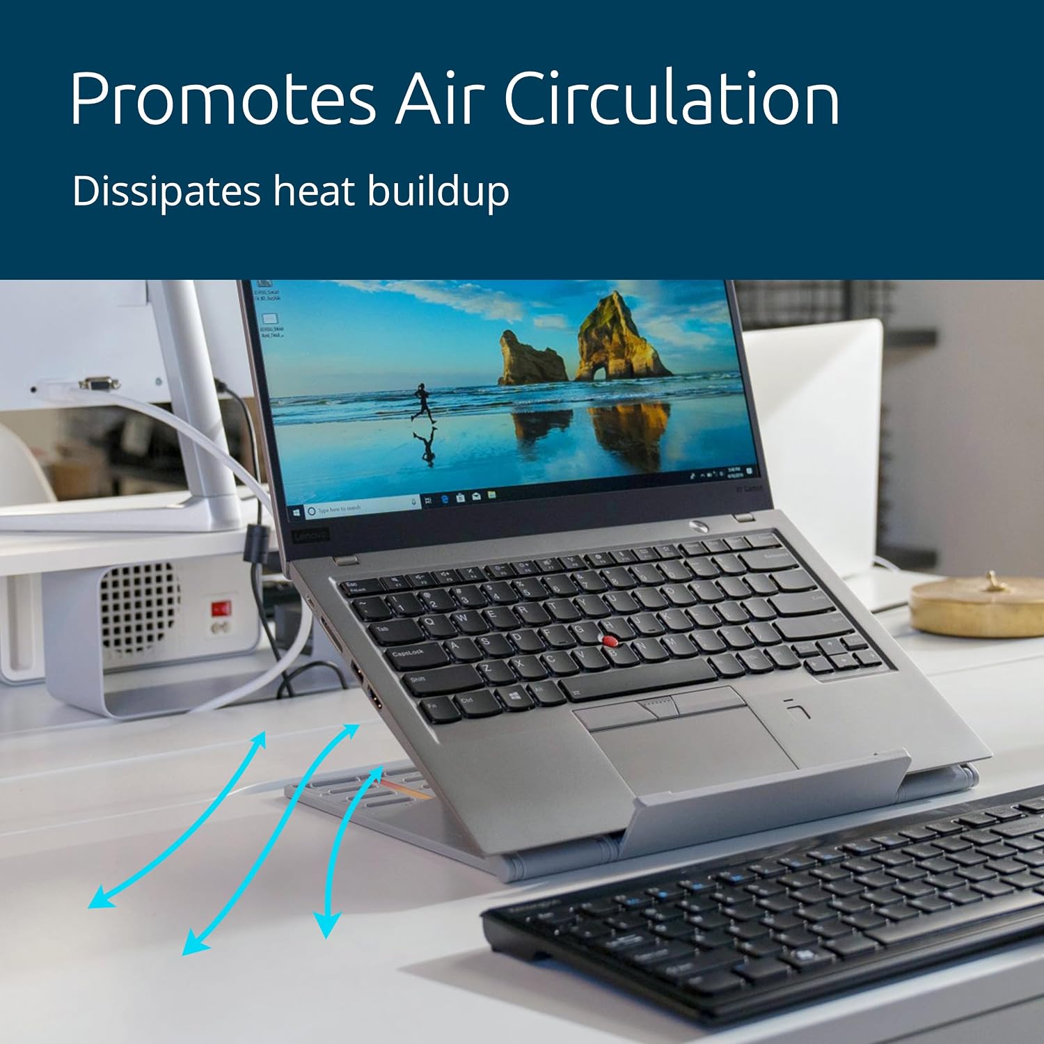 Thumbnail 4 de Kensington Easy Riser Go with SmartFit (K50420EU) – Rehausseur ergonomique et ventilé pour portable jusqu’à 17