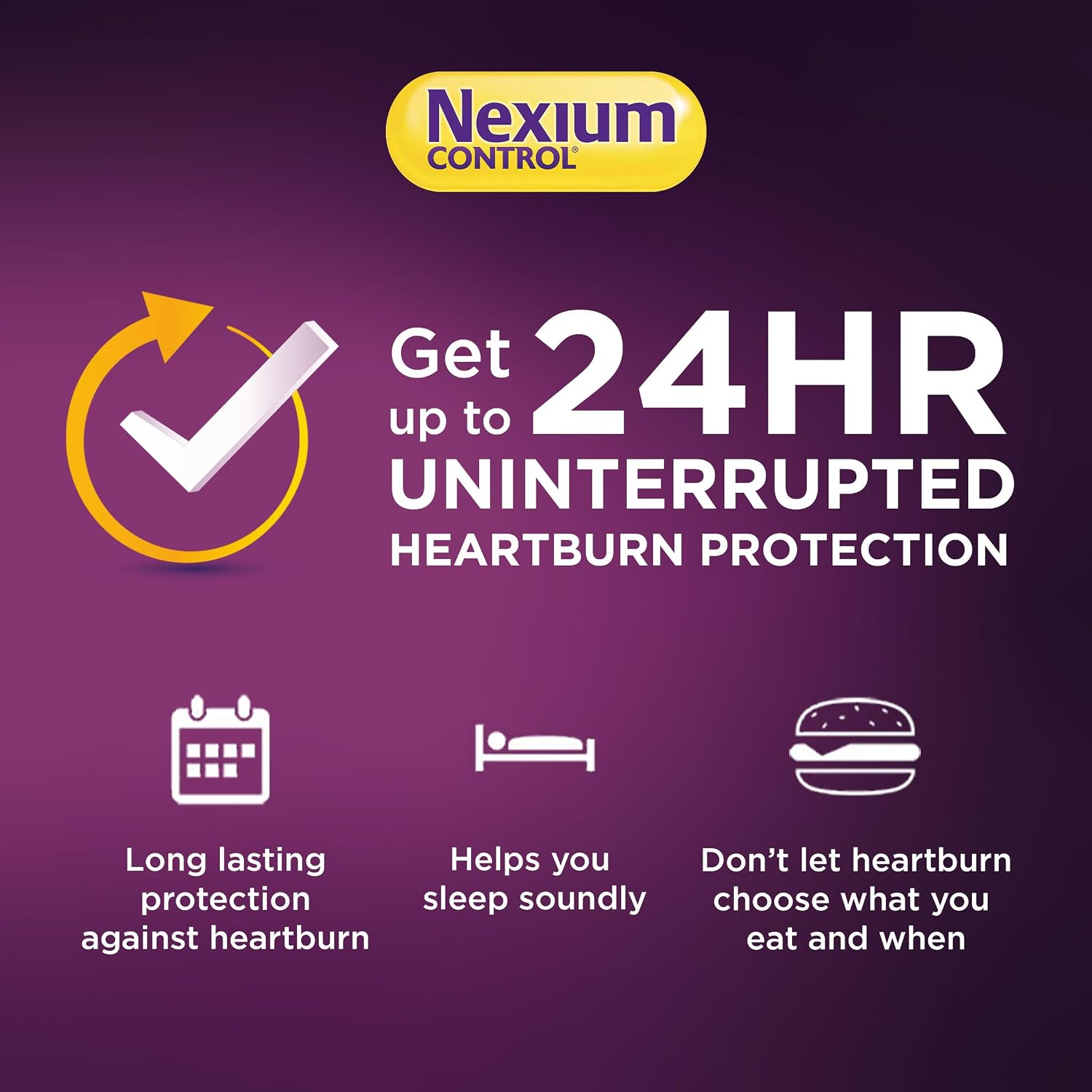 Detalle 2 de Nexium Control Heartburn Tablets (Esomeprazole 20 mg) – 14 Count