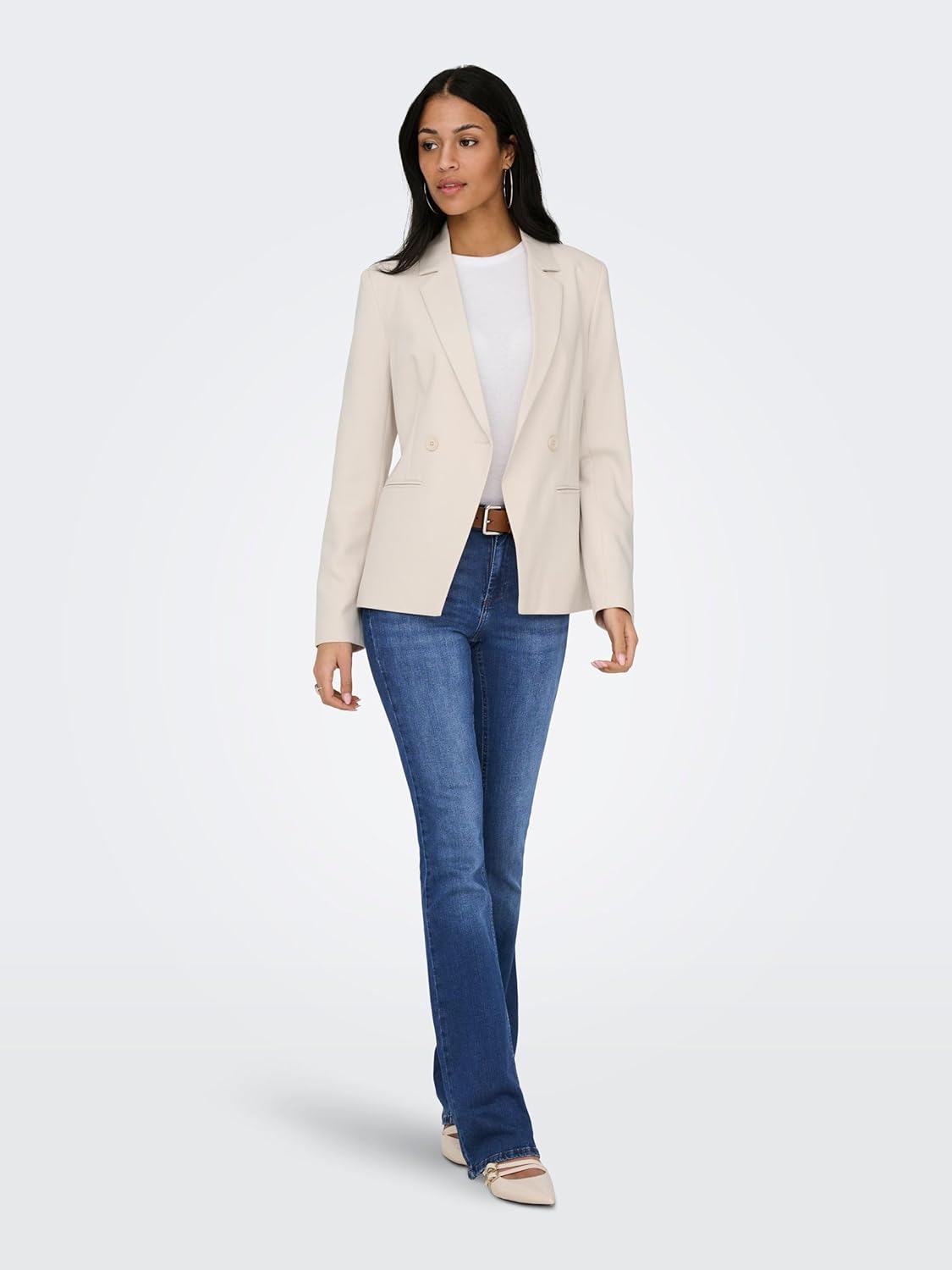 Thumbnail 2 de ONLY Damen Onlblush Mid Flared Dnm Tai021 Noos Jeans – Konische Passform, denim