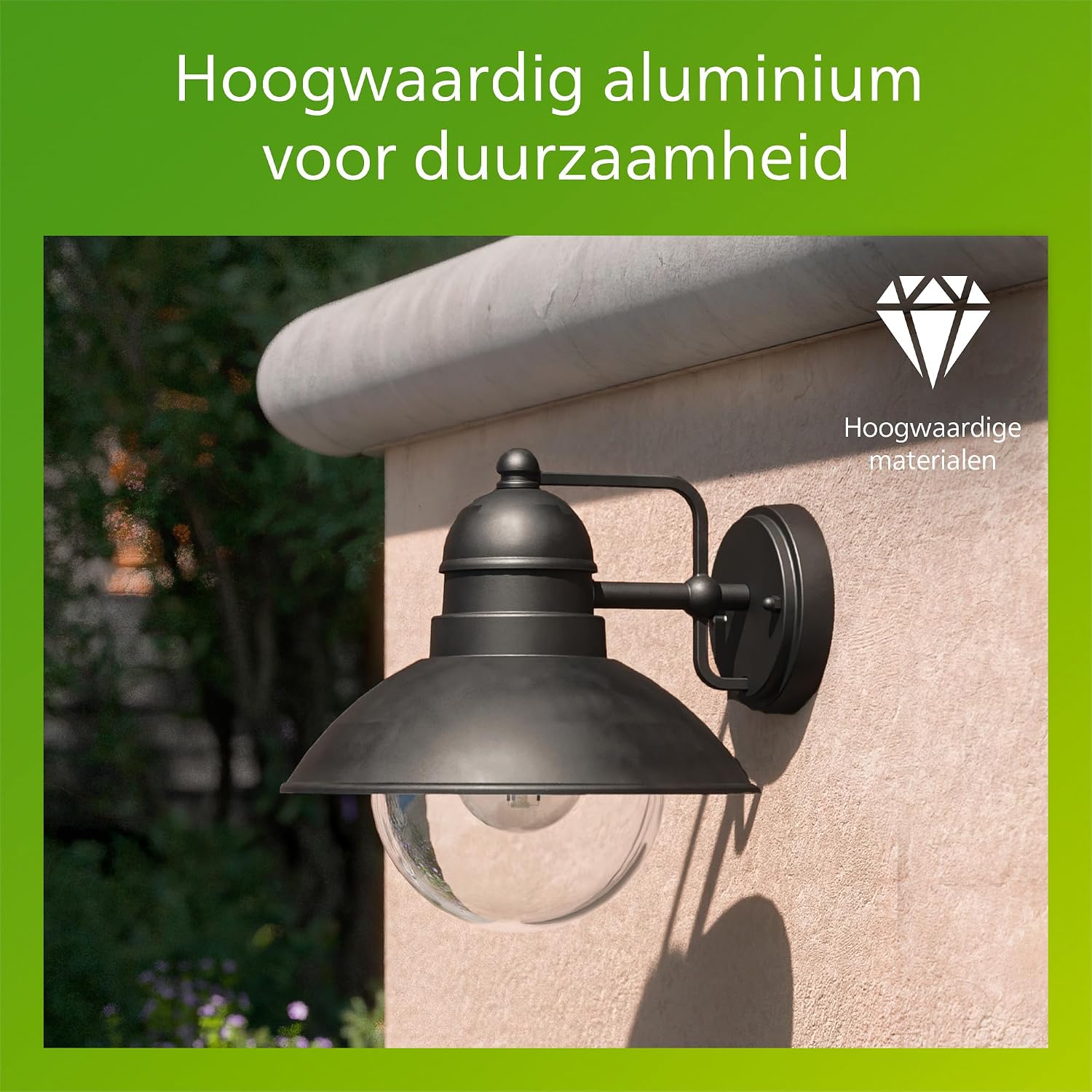 Thumbnail 5 de Philips Hoverfly buitenwandlamp, zwart aluminium, E27 en IP44