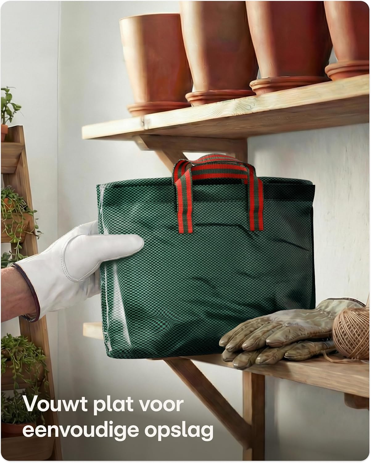 Thumbnail 6 de Praknu tuinafvalzakken 300 liter, 3 stuks met deksel, rits en 4 handgrepen