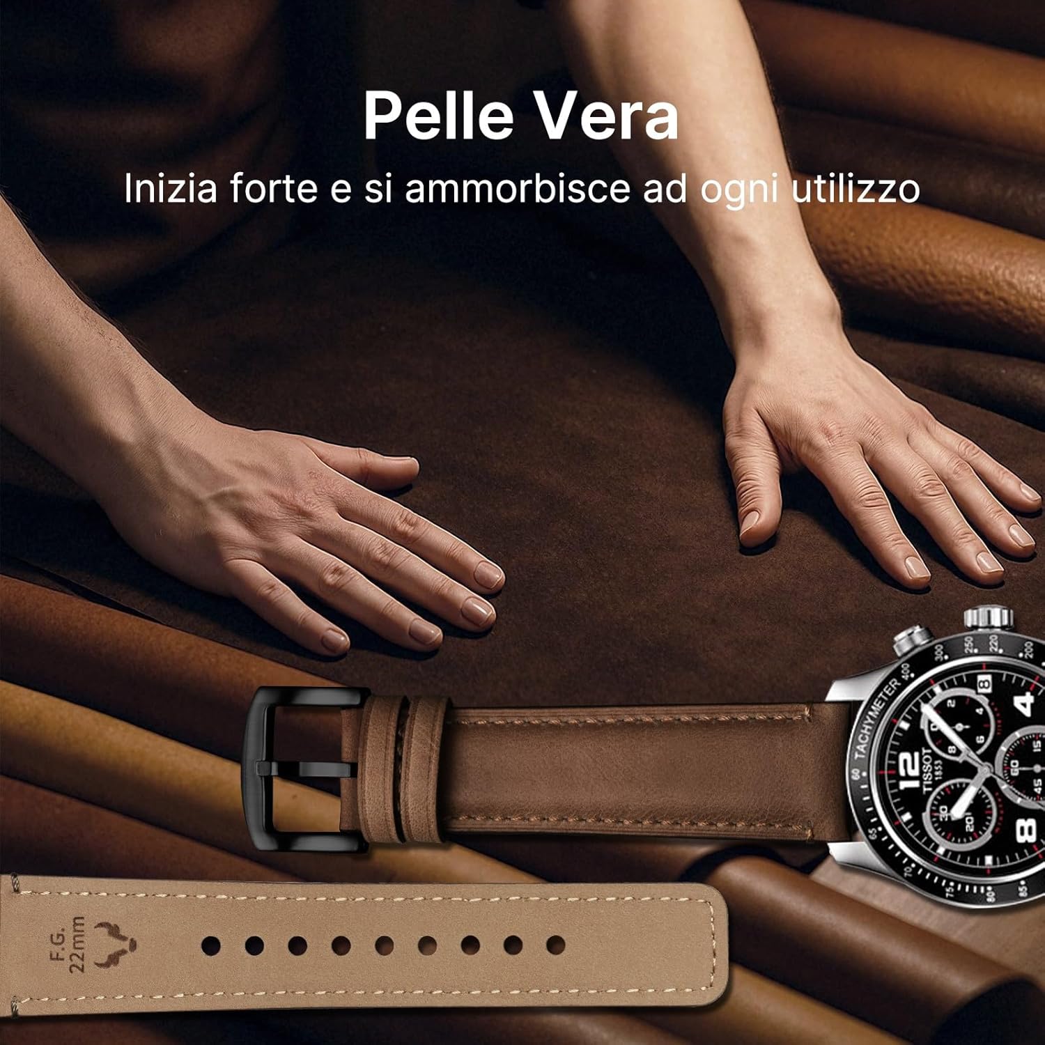 Thumbnail 2 de Fullmosa Cinturino in Pelle 22mm