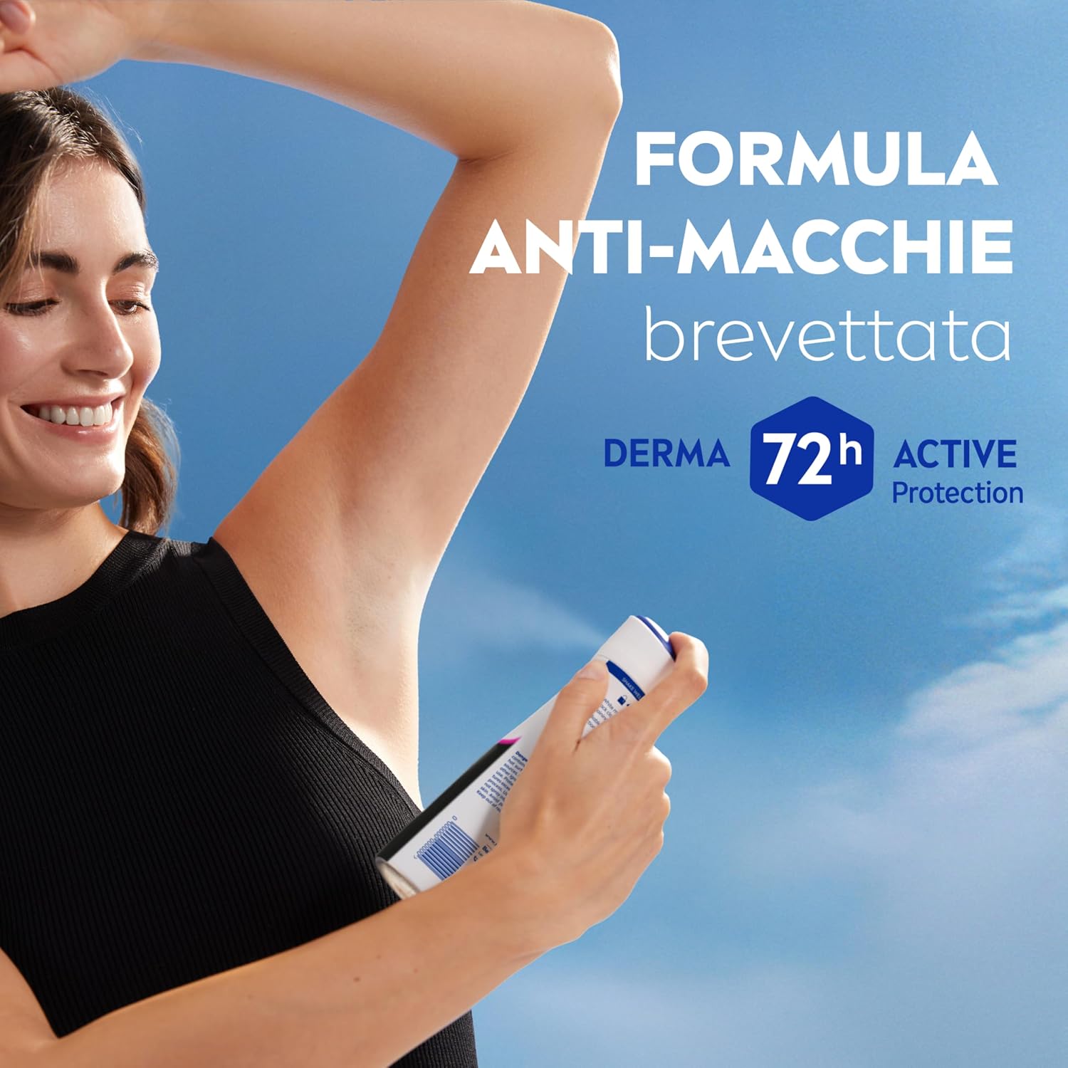 Detalle 2 de NIVEA Black & White Invisible Original Spray – Deodorante antitraspirante 6 x 150 ml