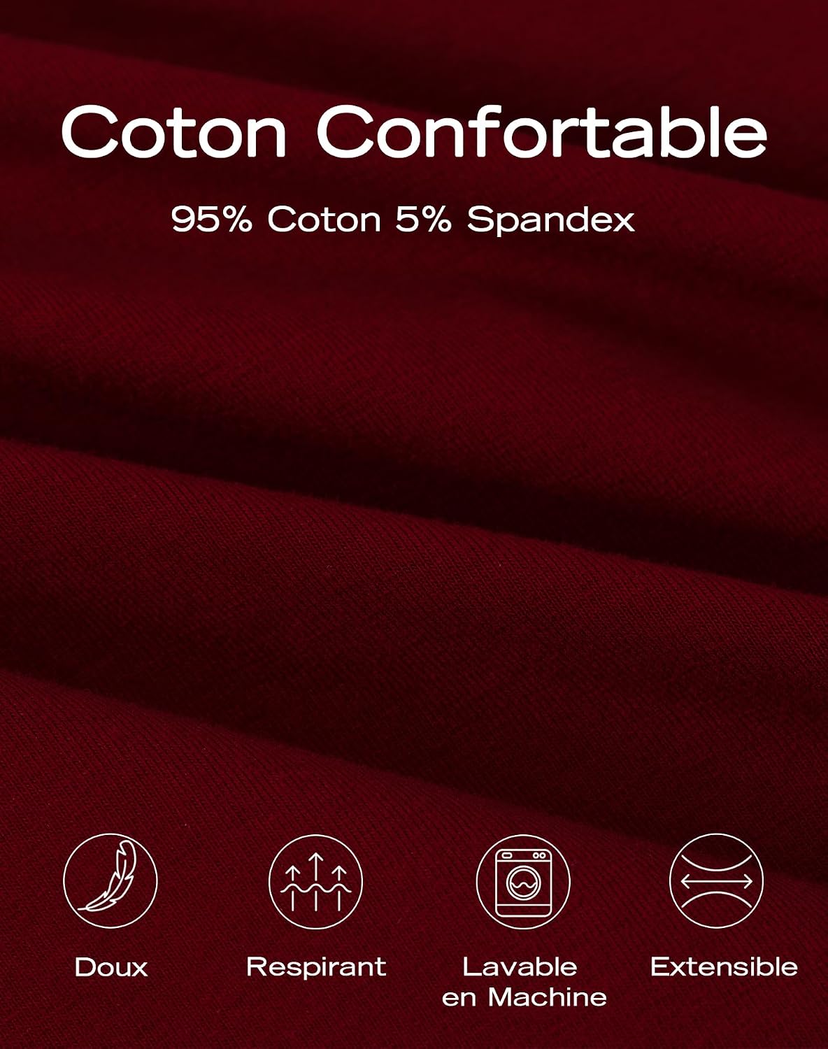 Thumbnail 4 de INNERSY Caleçon homme coton stretch boxer avec ouverture – lot de 4