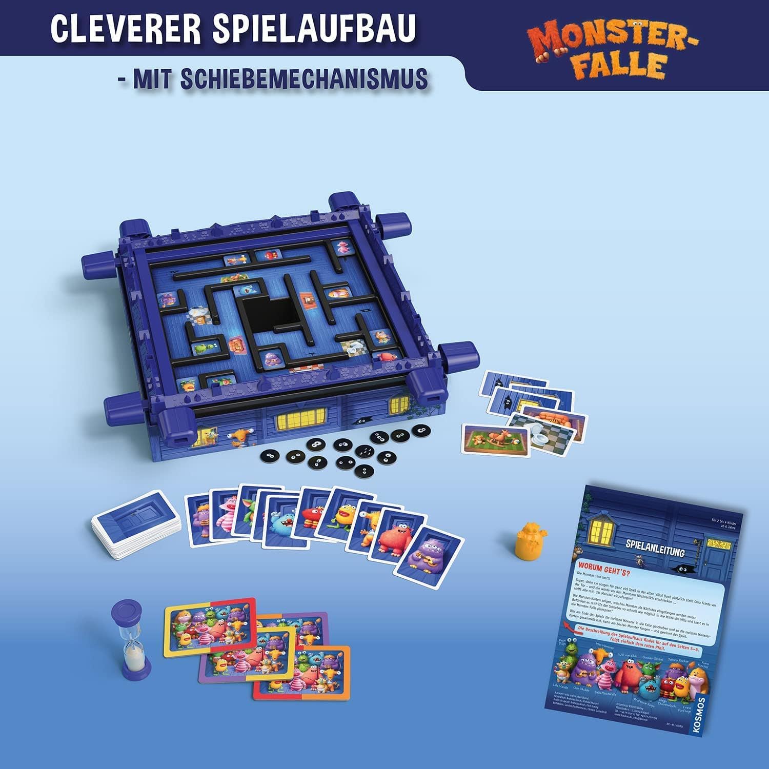 Thumbnail 2 de KOSMOS Monsterfalle 682637 – Kooperatives Kinderspiel für 2–4 Spieler ab 6 Jahren