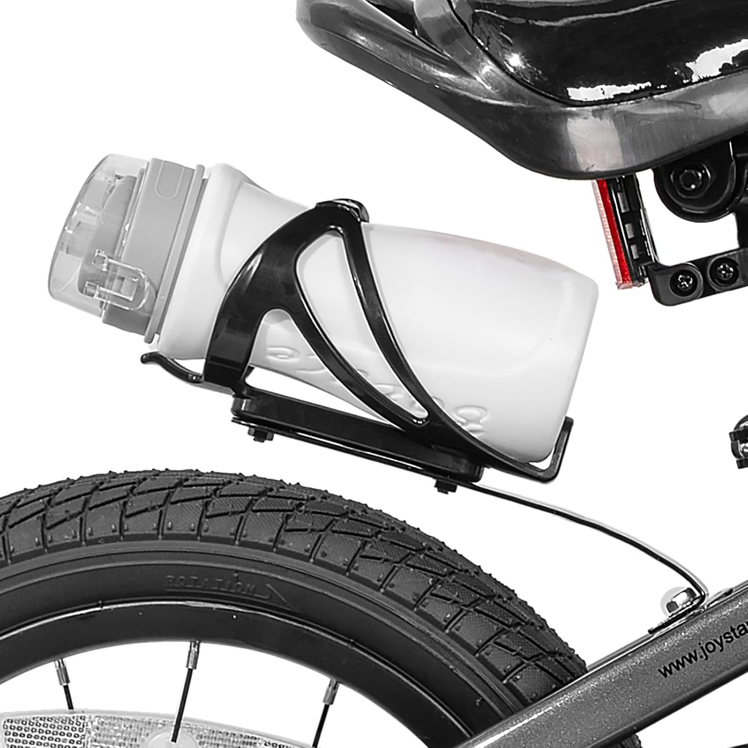 Detalle de JOYSTAR Pluto 12-20 Inch Kids Bike: Train Wheels, DIY Decals, and Safe Steel Build