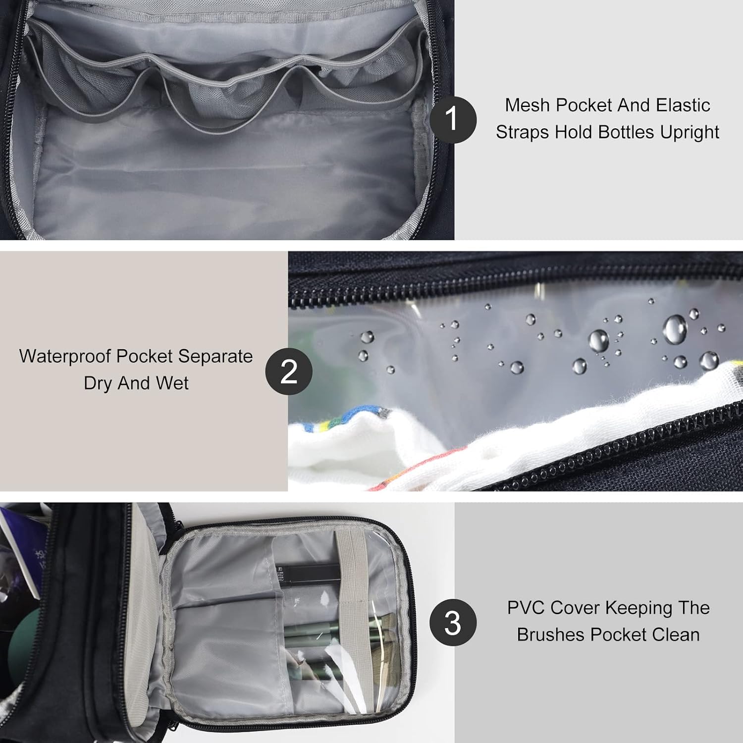 Thumbnail 3 de Beauty Case da Viaggio Gloppie: Borsa da Toilette Impermeabile con Gancio