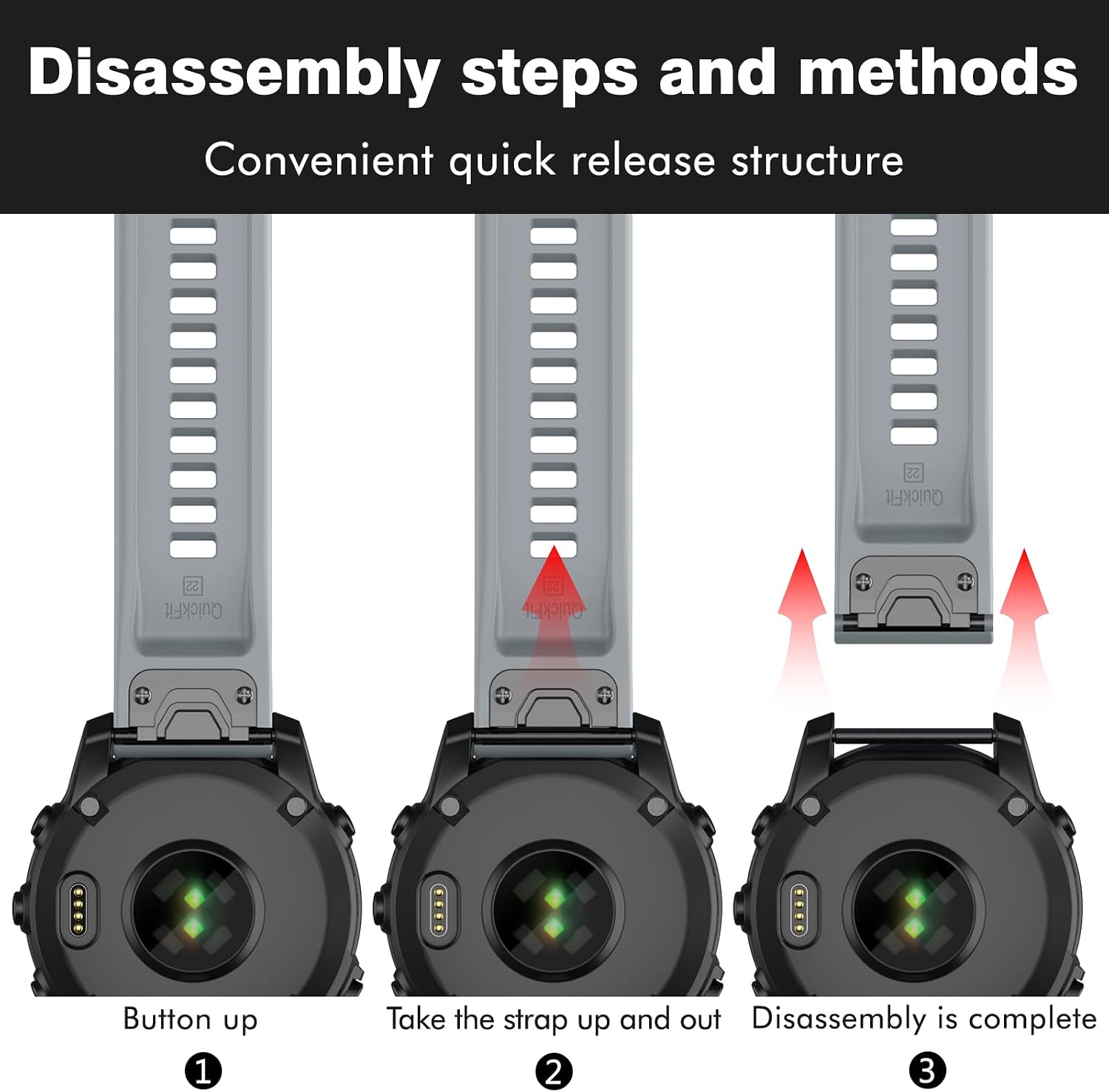 Thumbnail 4 de OVERSTEP 26mm Silicone Strap for Fenix 7X