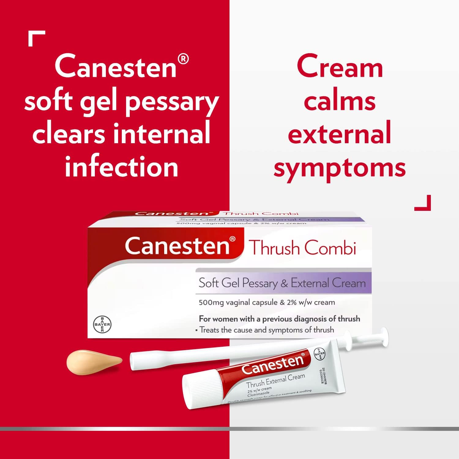 Thumbnail 4 de Canesten Thrush Soft Gel Pessary & Cream Clotrimazole – A practical two‑part approach for vaginal thrush