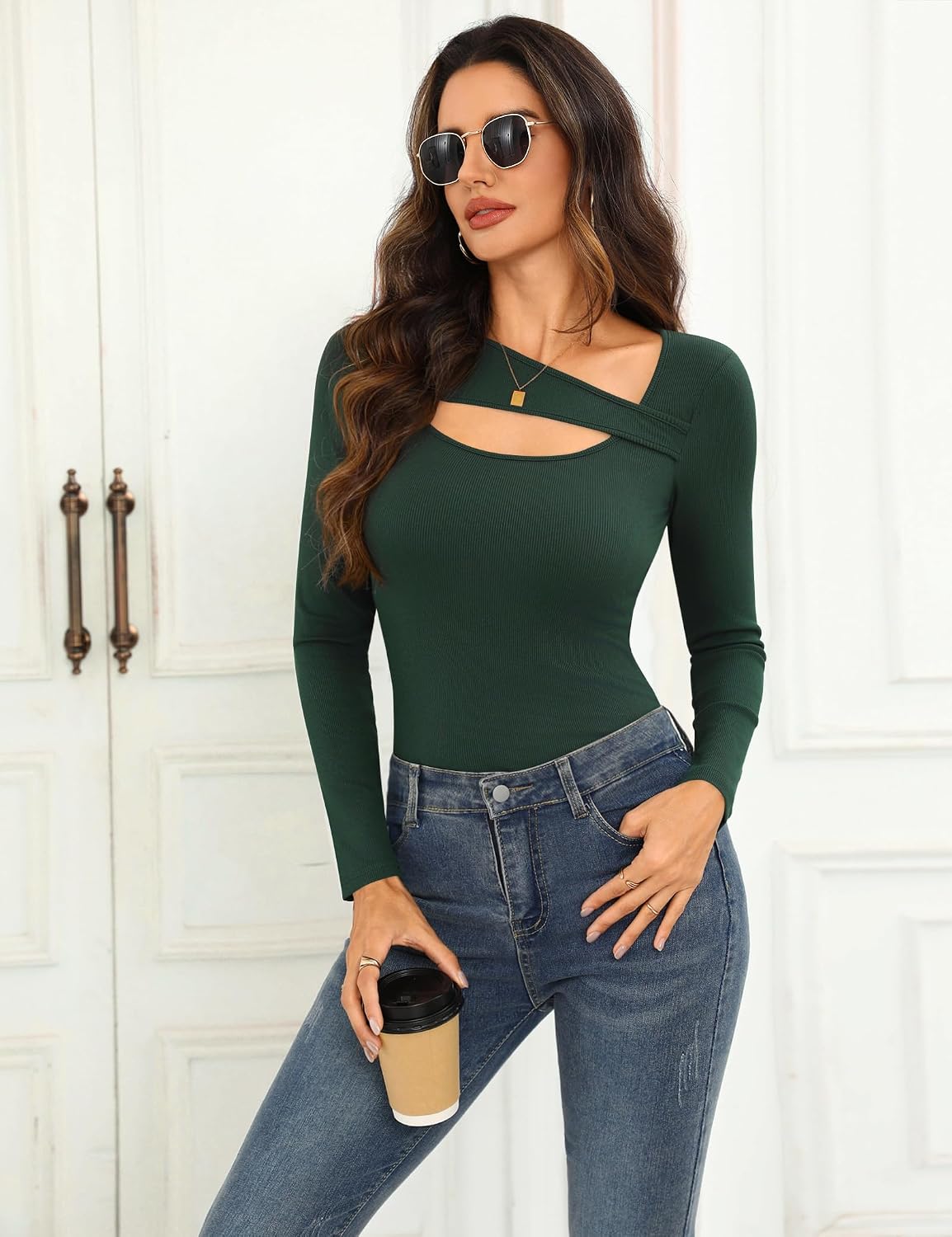 Thumbnail 1 de Aottori Maglia Donna Scollo Asimmetrico