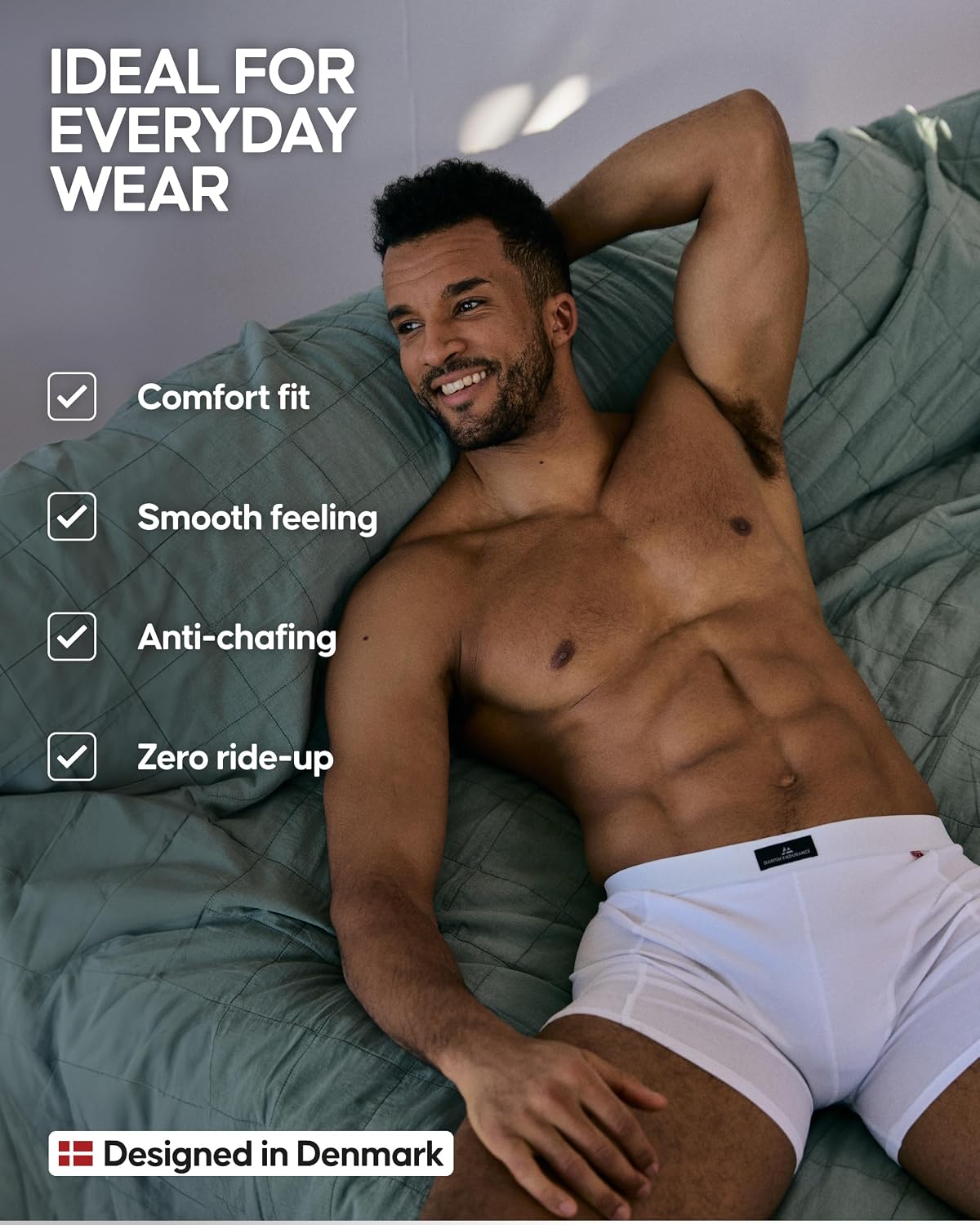 Detalle 2 de Danish Endurance Cotton Boxers for Men with Optional Fly – Multipack (3 or 10)