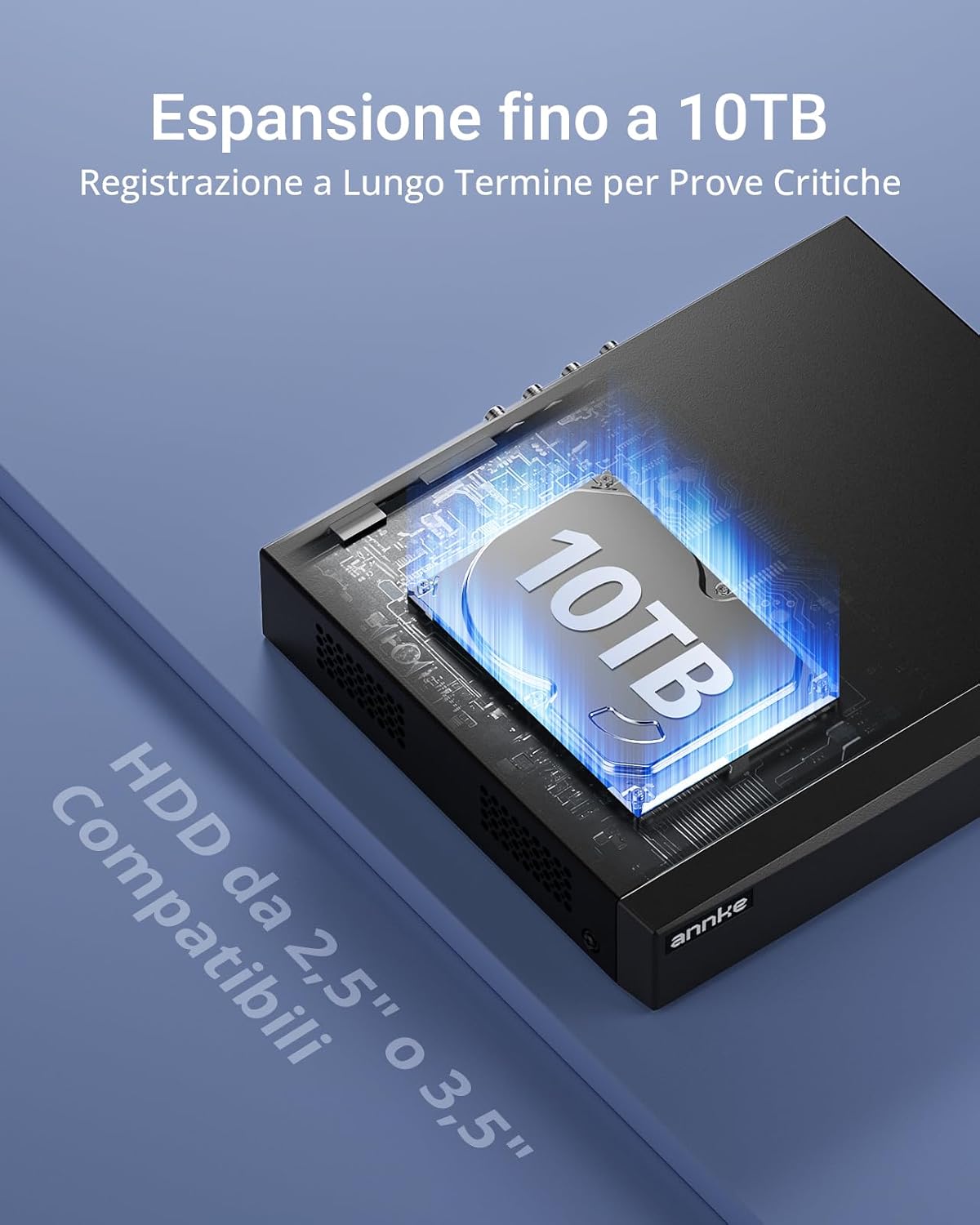 Detalle 1 de ANNKE 3K/5MP Lite 4 Canali DVR