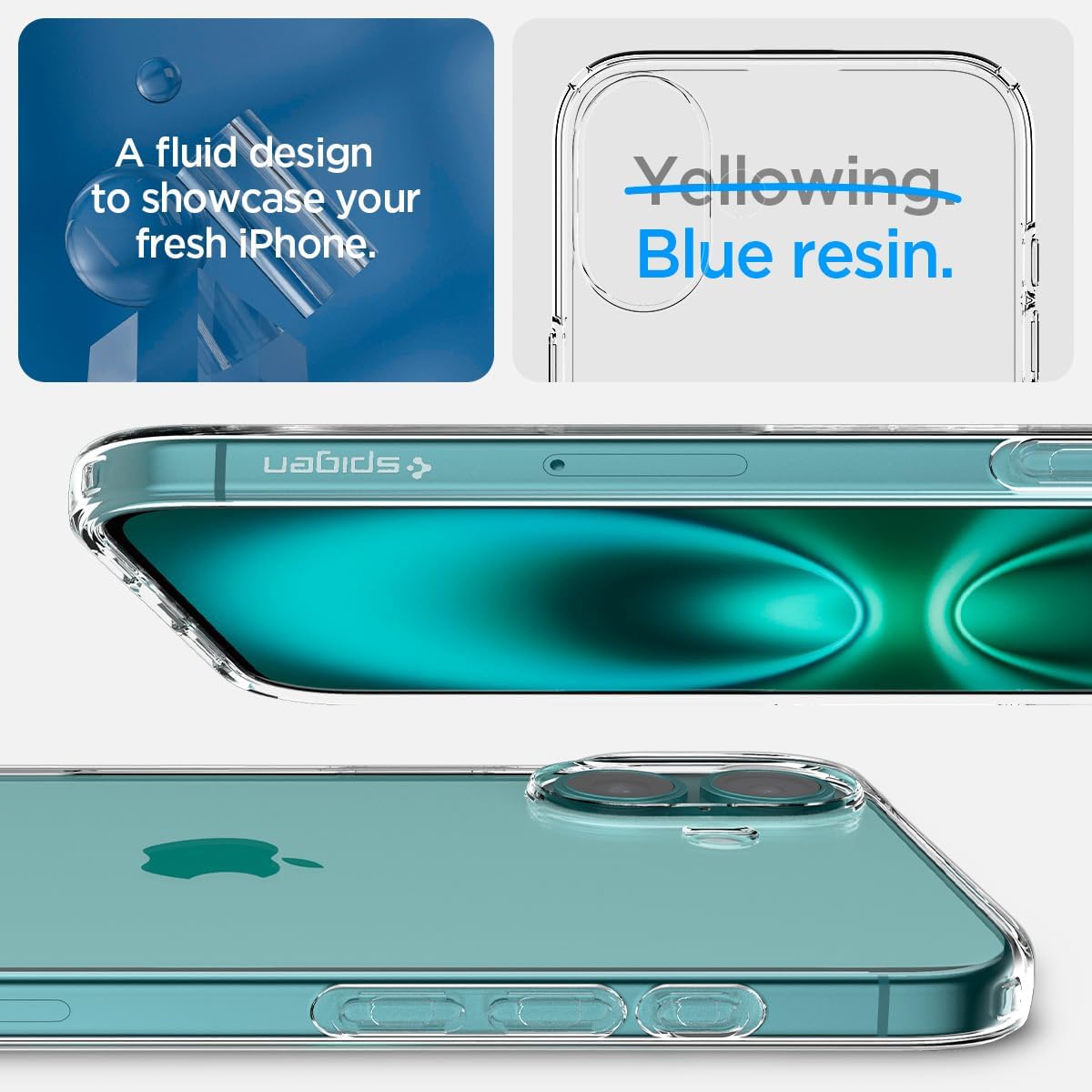 Thumbnail 2 de Spigen Liquid Crystal pour iPhone 16 Plus 6,7 pouces, transparent