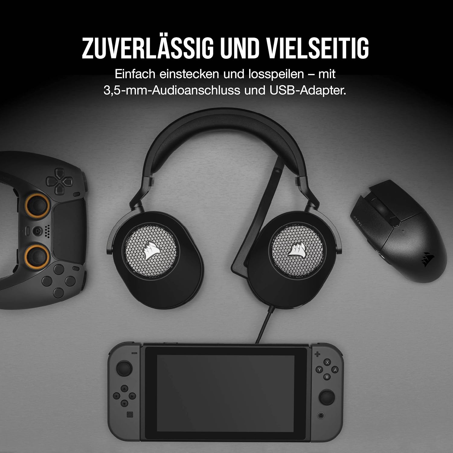Thumbnail 5 de Corsair HS65 Surround Gaming-Headset Karbon Schwarz