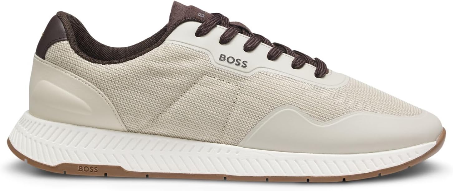 Thumbnail 6 de BOSS Hommes Titanium Runn Baskets en Mesh TTNM avec Finitions Lisses