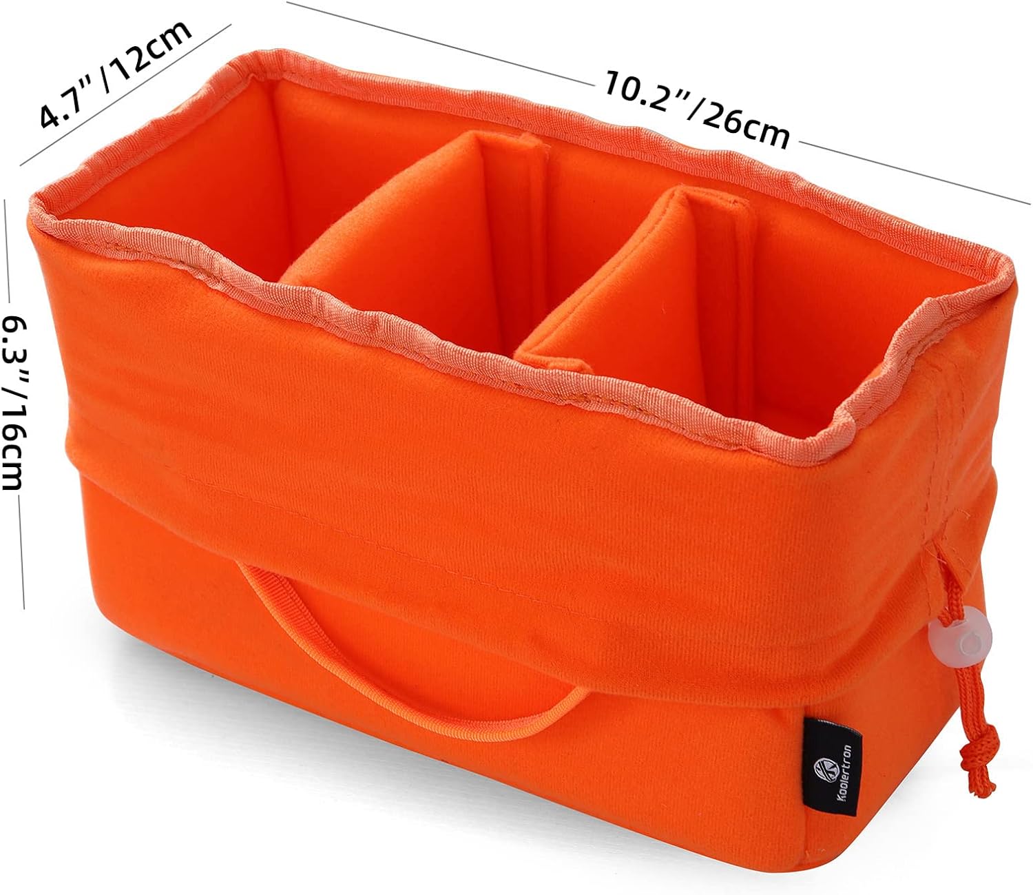 Thumbnail 2 de Koolertron padded DSLR camera insert shockproof bag (velvet & adjustable dividers) for 1 DSLR + 2 lenses