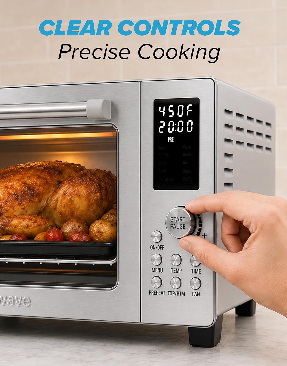 Detalle 2 de Nuwave Bravo Air Fryer Oven, 21-Qt