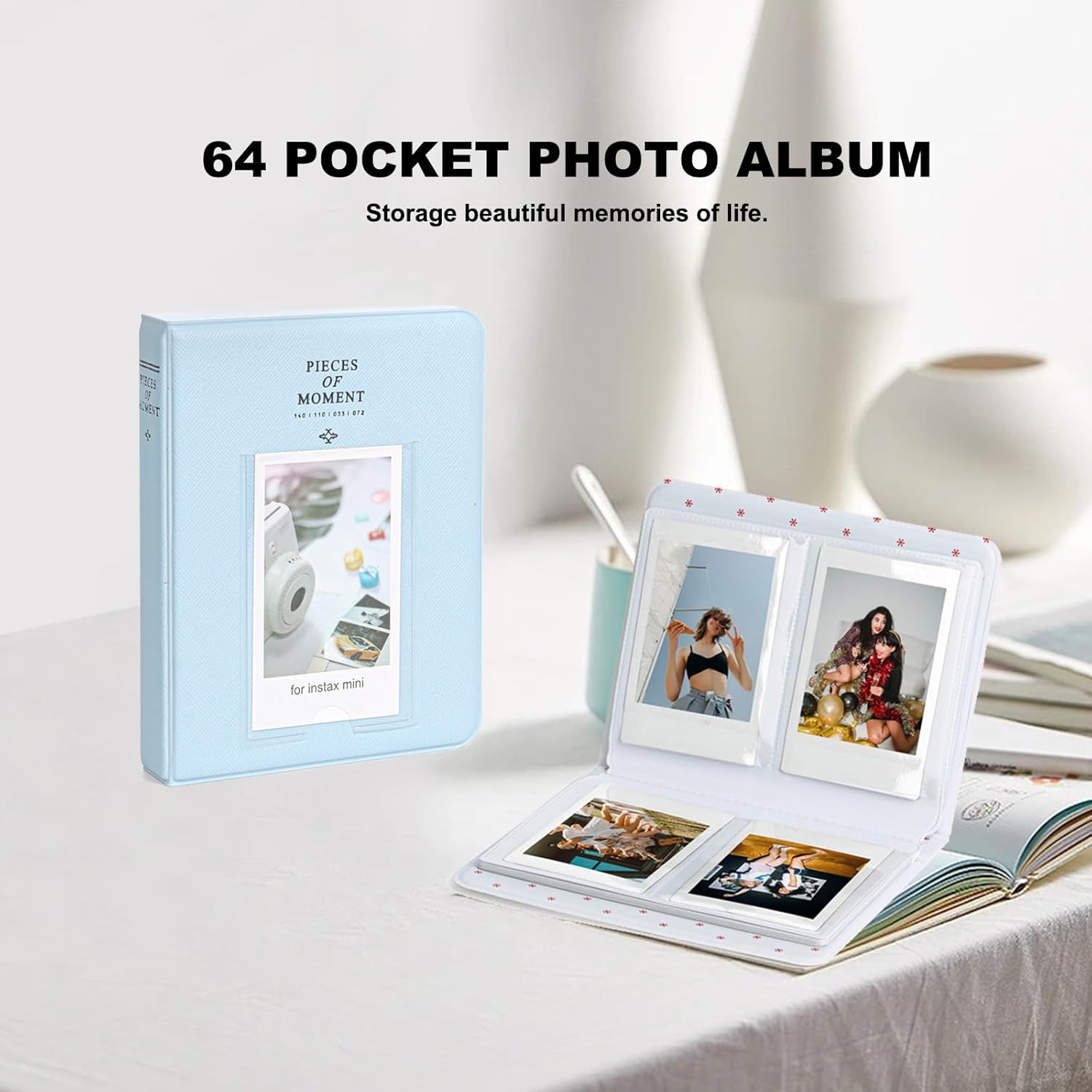 Thumbnail 1 de 12 in 1 Accessories Kit for Fujifilm Instax Mini 12 – Pastel Blue