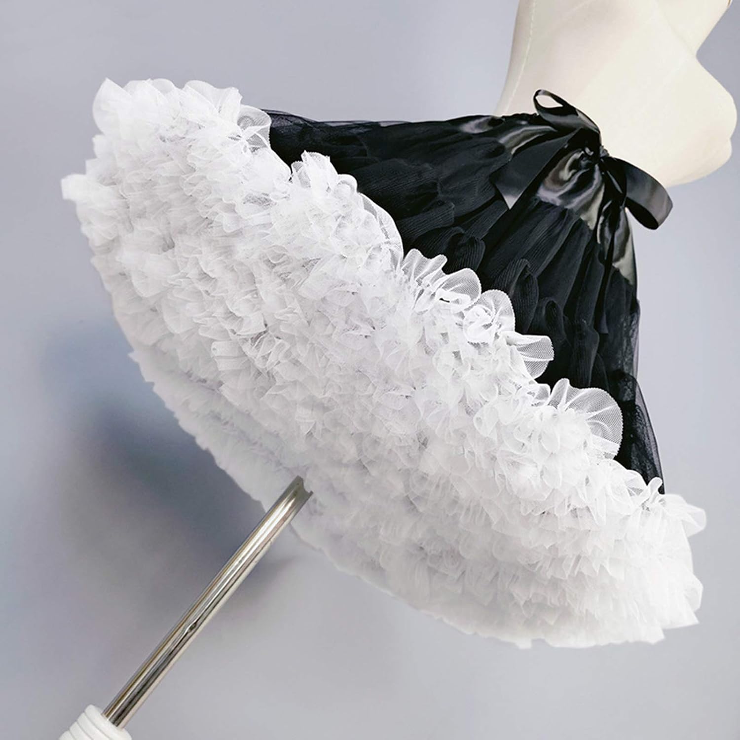 Thumbnail 6 de Colyanda 3-Layered Pleated Tulle Petticoat Tutu Skirt with Elastic Waist
