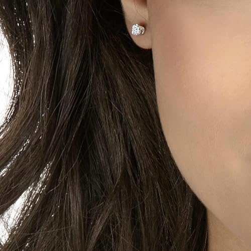 Detalle de Swarovski Orecchini a lobo Attract Round, Bianchi, Placcato rodio