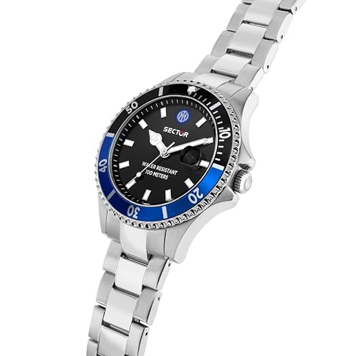 Detalle de Sector No Limits Orologio Uomo Tempo Data Analogico 43 mm – Collezione 230 INTER Special Edition – R3253161062