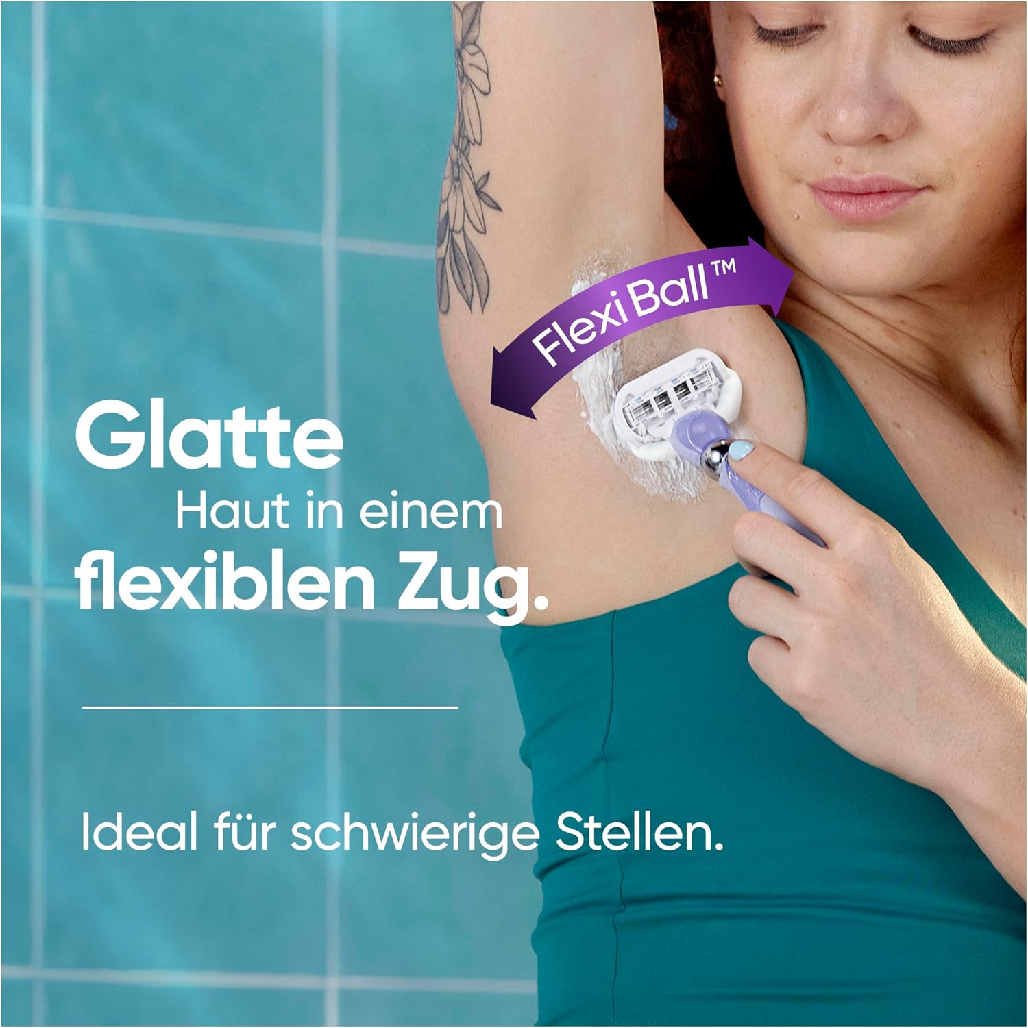 Detalle 2 de Gillette Venus Extra Smooth Swirl Rasierer 9 Klingen