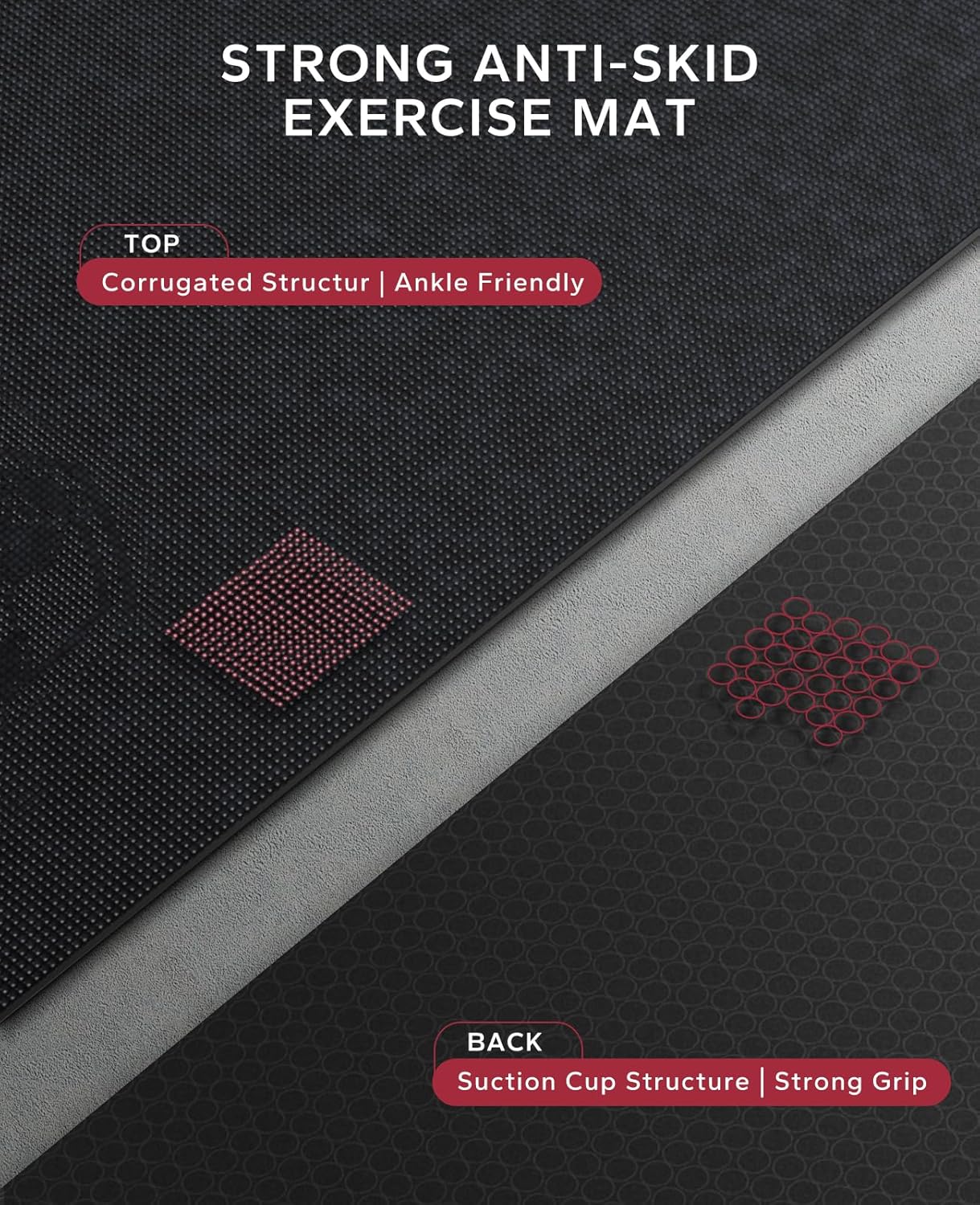 Thumbnail 3 de HAPBEAR Large Exercise Mat 183×122cm 🧘♀